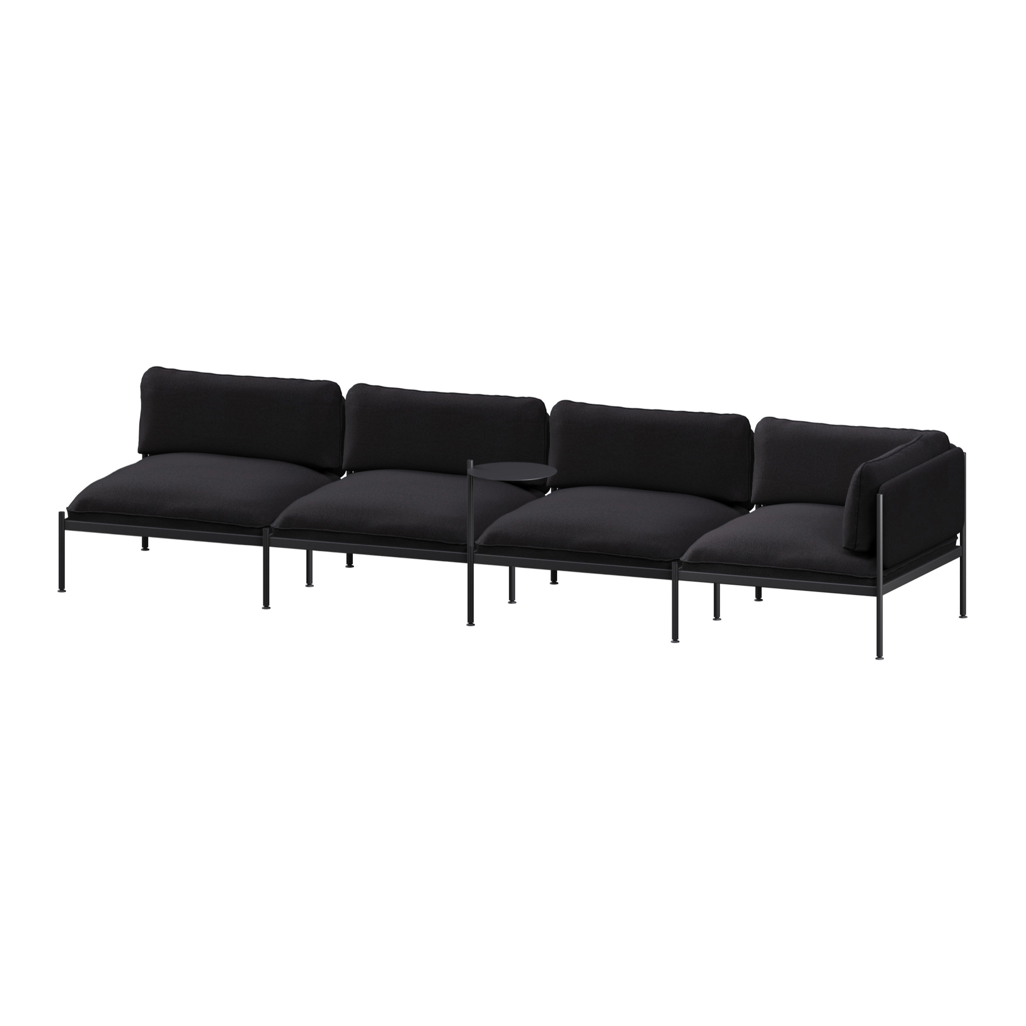 Toom Modular Sofa 4 Seater | Graphite Black