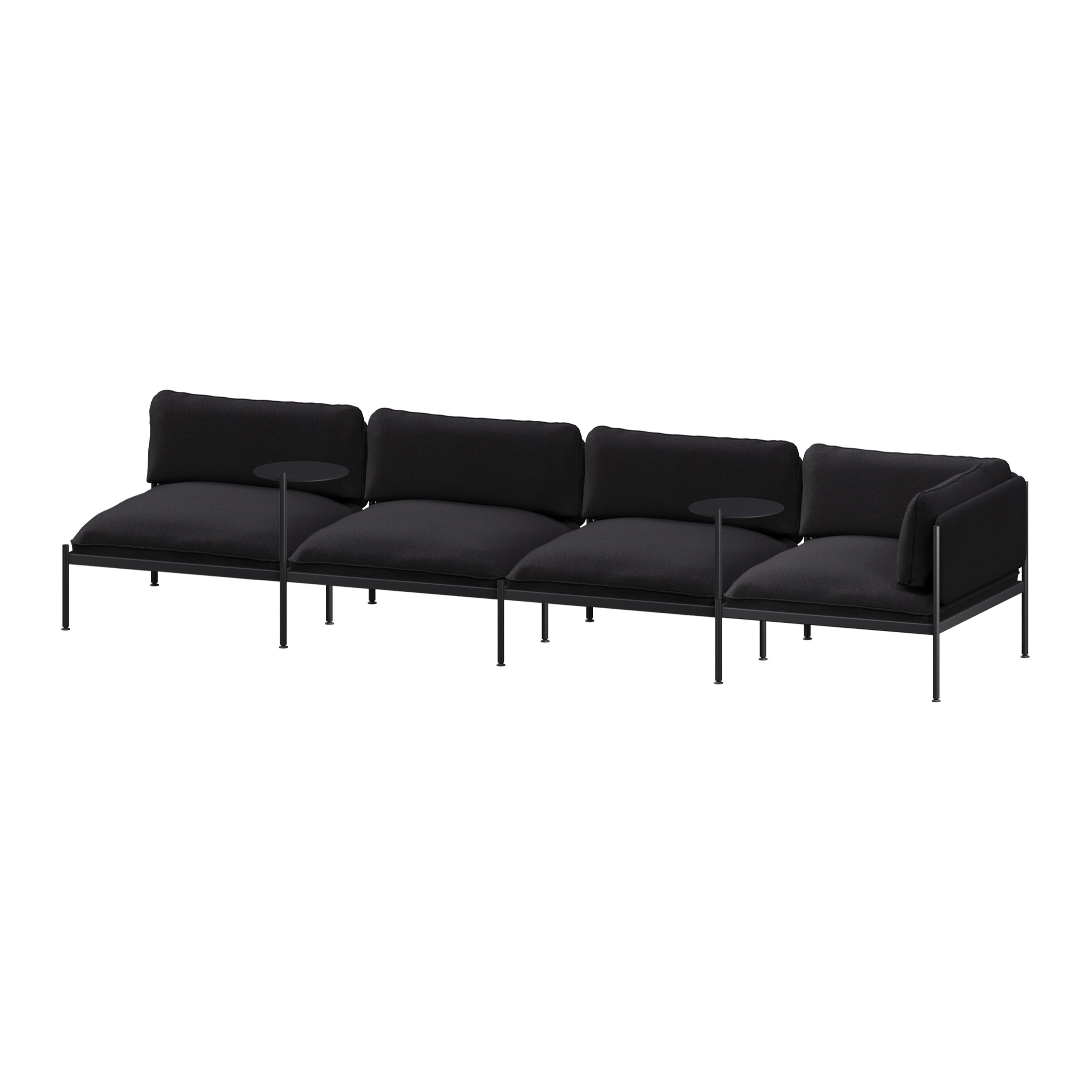 Toom Modular Sofa 4 Seater | Graphite Black