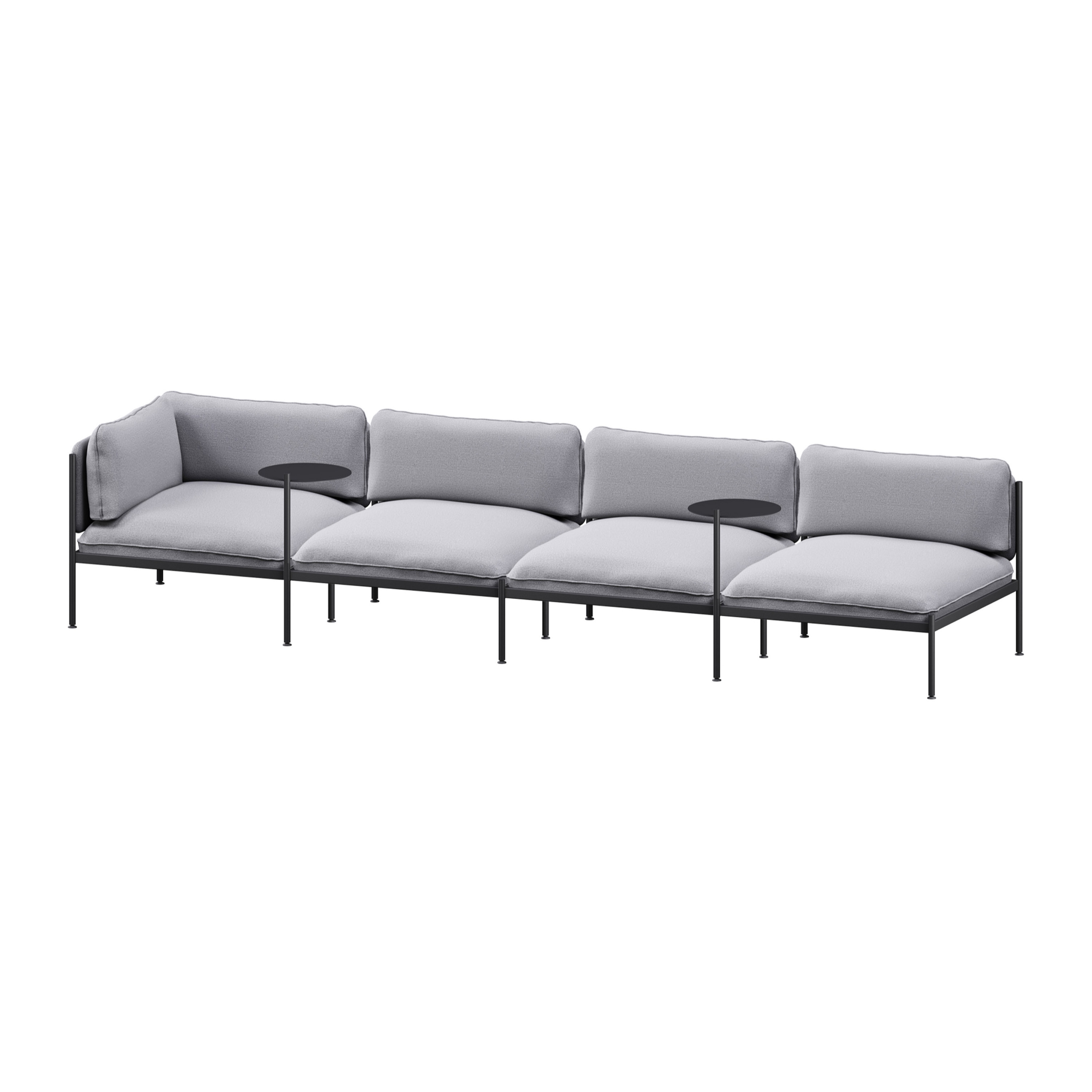Toom Modular Sofa 4 Seater | Pale Grey