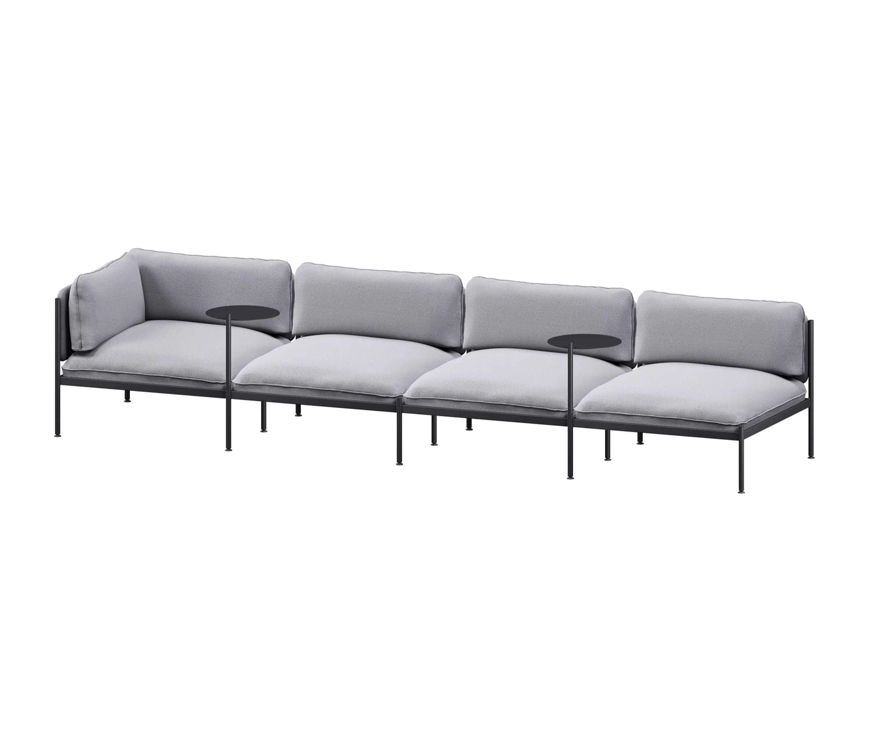 noo.ma - Toom Modular Sofa 4 Seater | Pale Grey