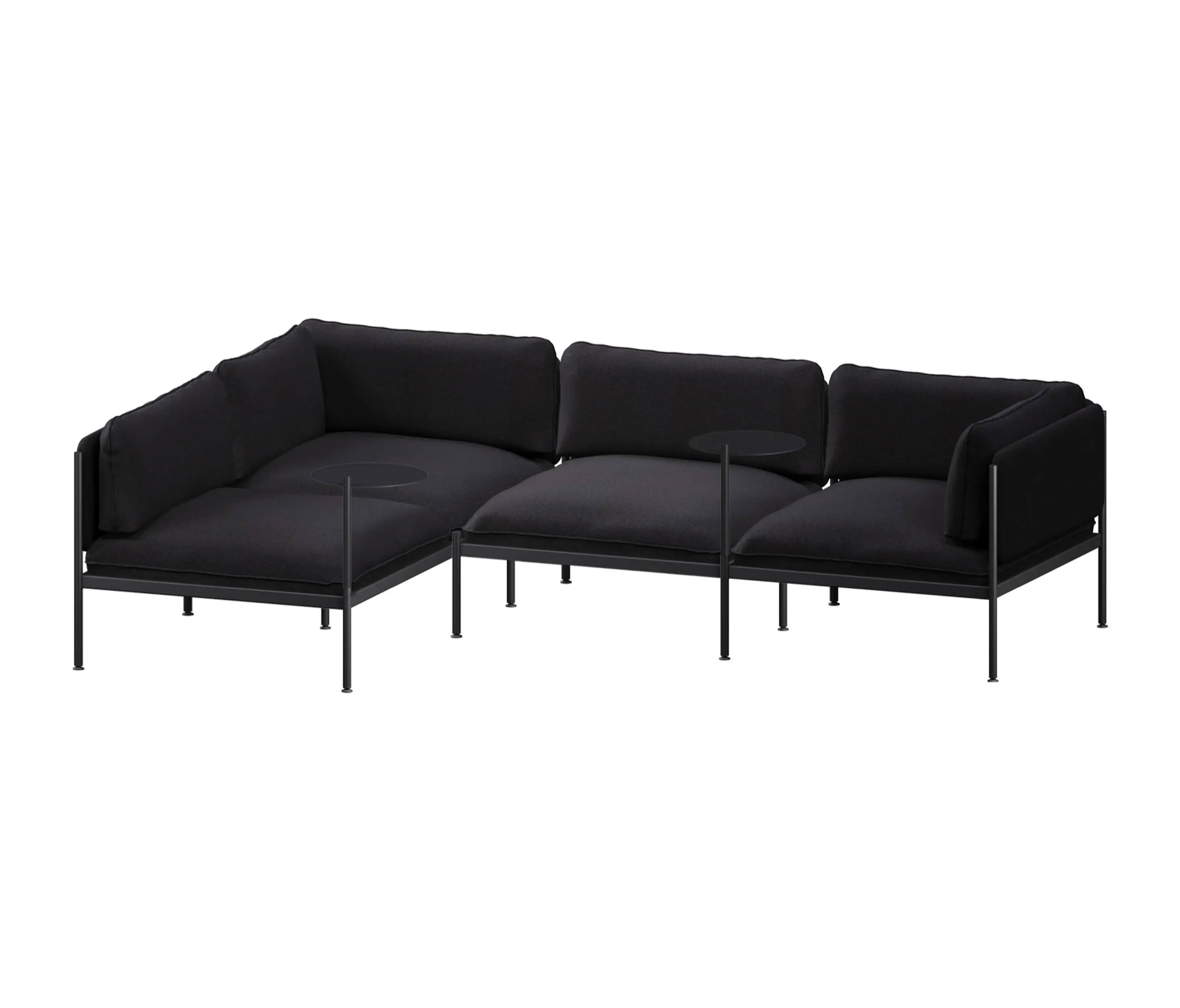 noo.ma - Toom Modular Sofa 4 Seater - Full | Graphite Black