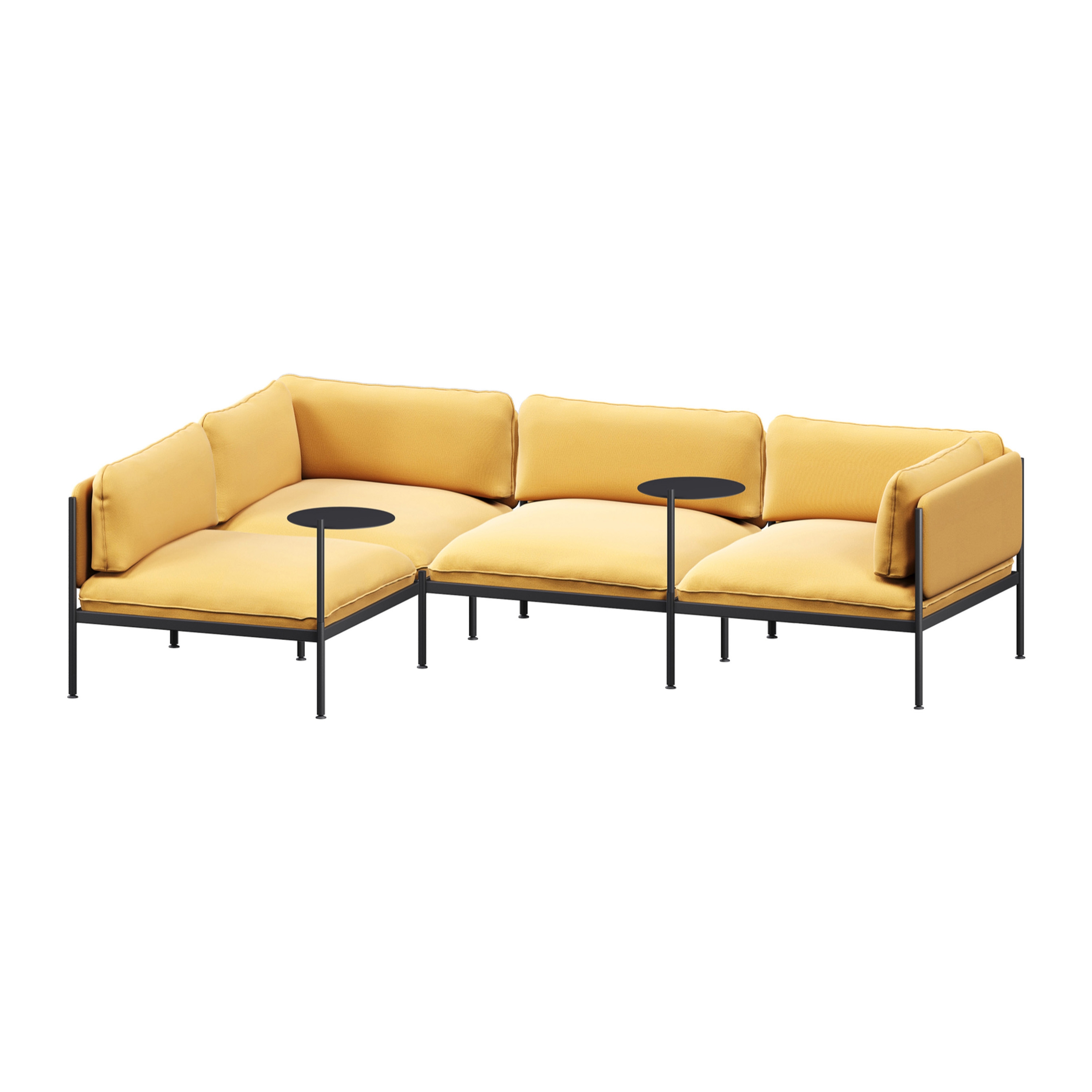 Mostrar el producto Toom Modular Sofa 4 Seater - Full | Yellow Ochre del fabricante noo.ma