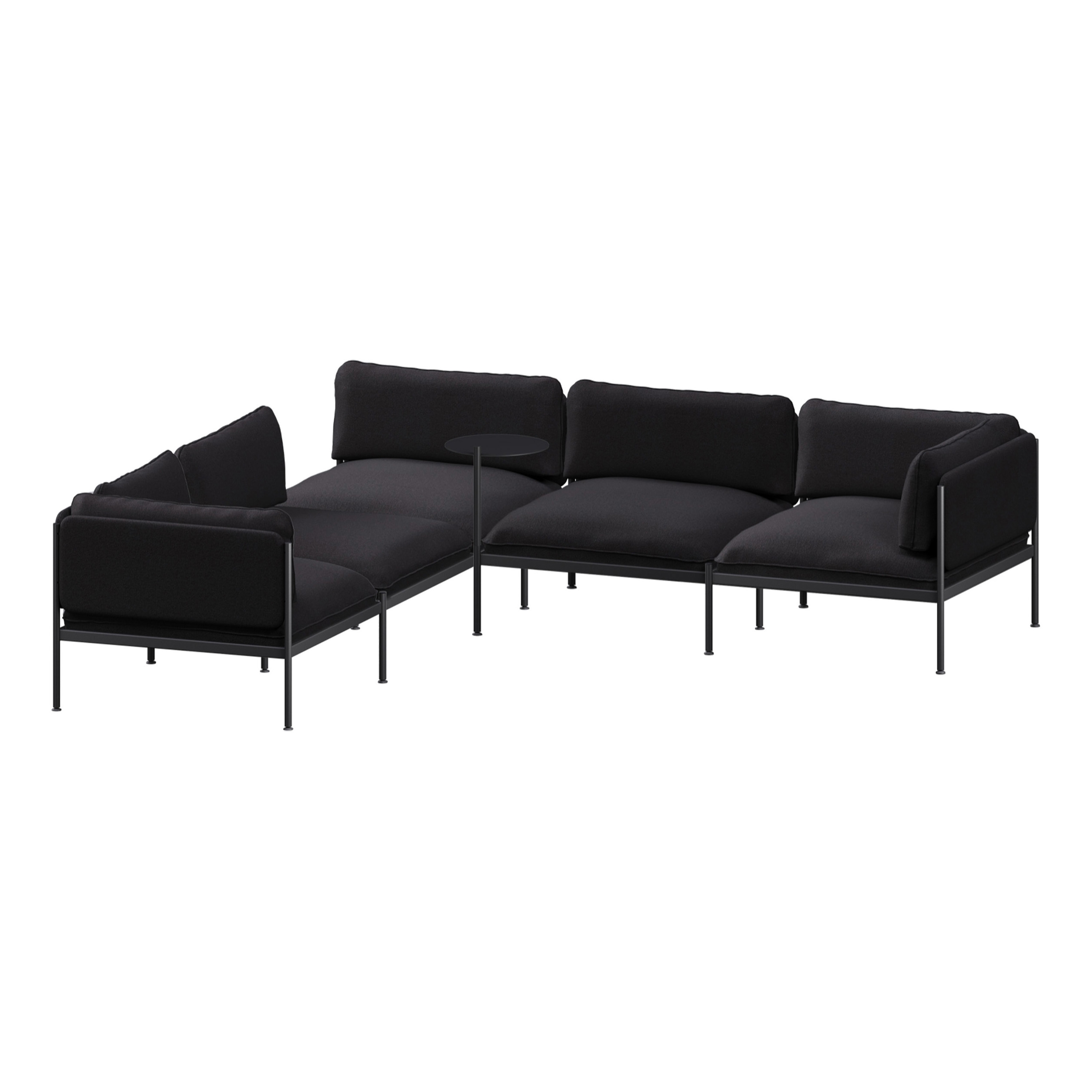 Toom Modular Sofa 5 Seater | Graphite Black