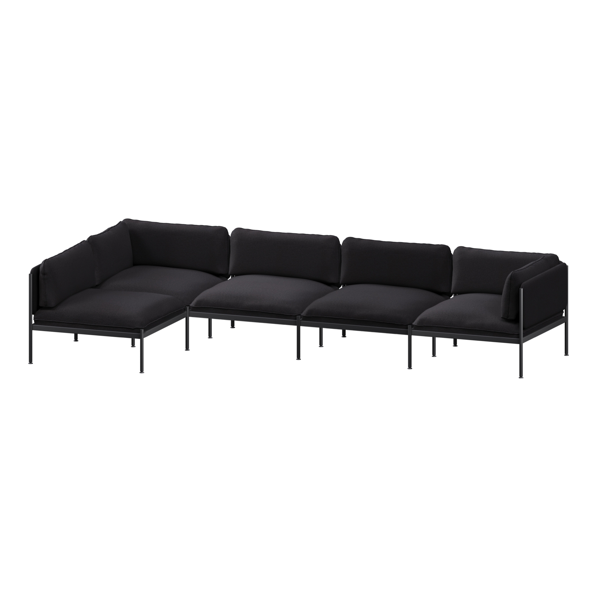 Mostrar el producto Toom Modular Sofa 5 Seater | Graphite Black del fabricante noo.ma
