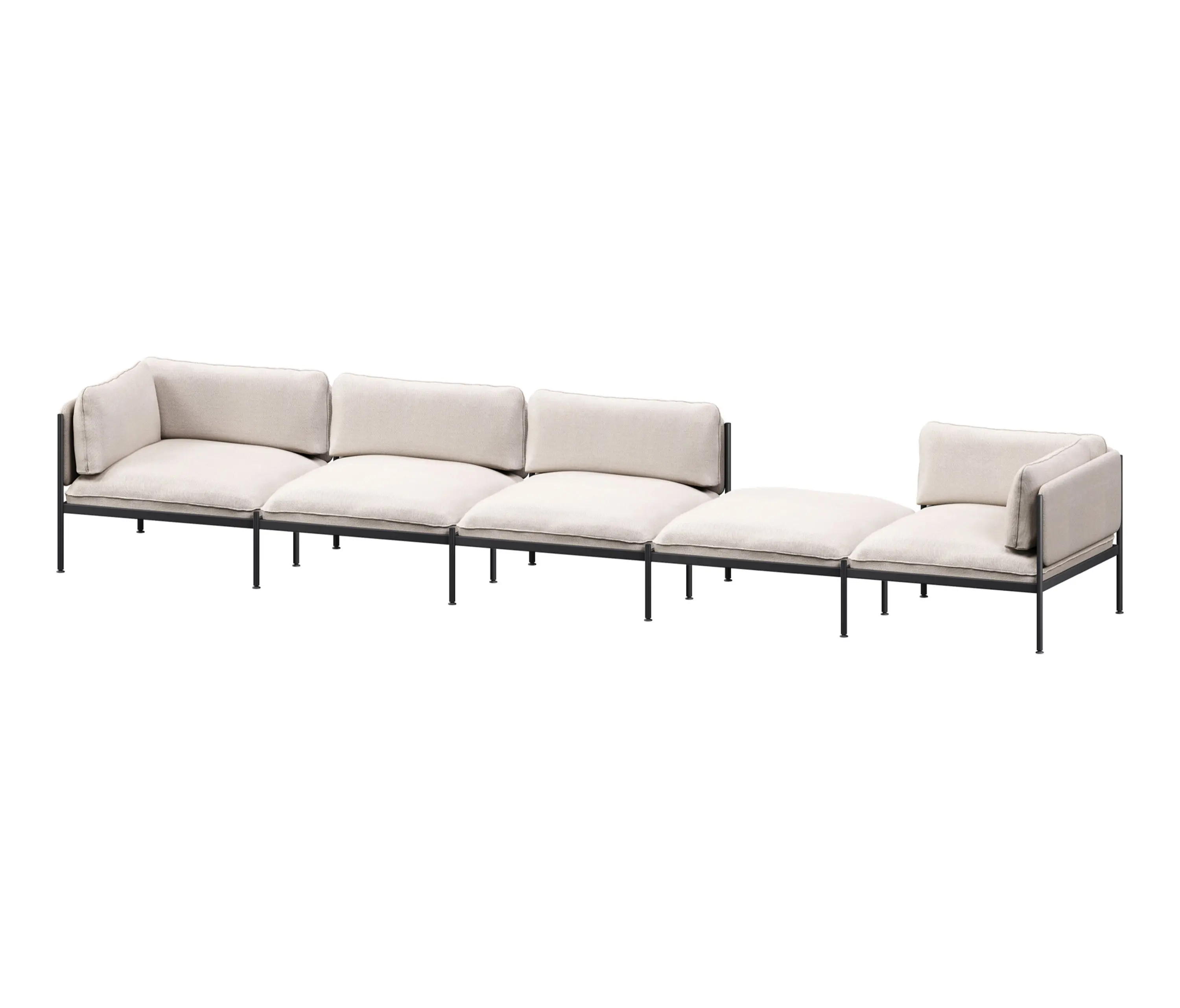 noo.ma - Toom Modular Sofa 5 Seater | Oatmilk Beige