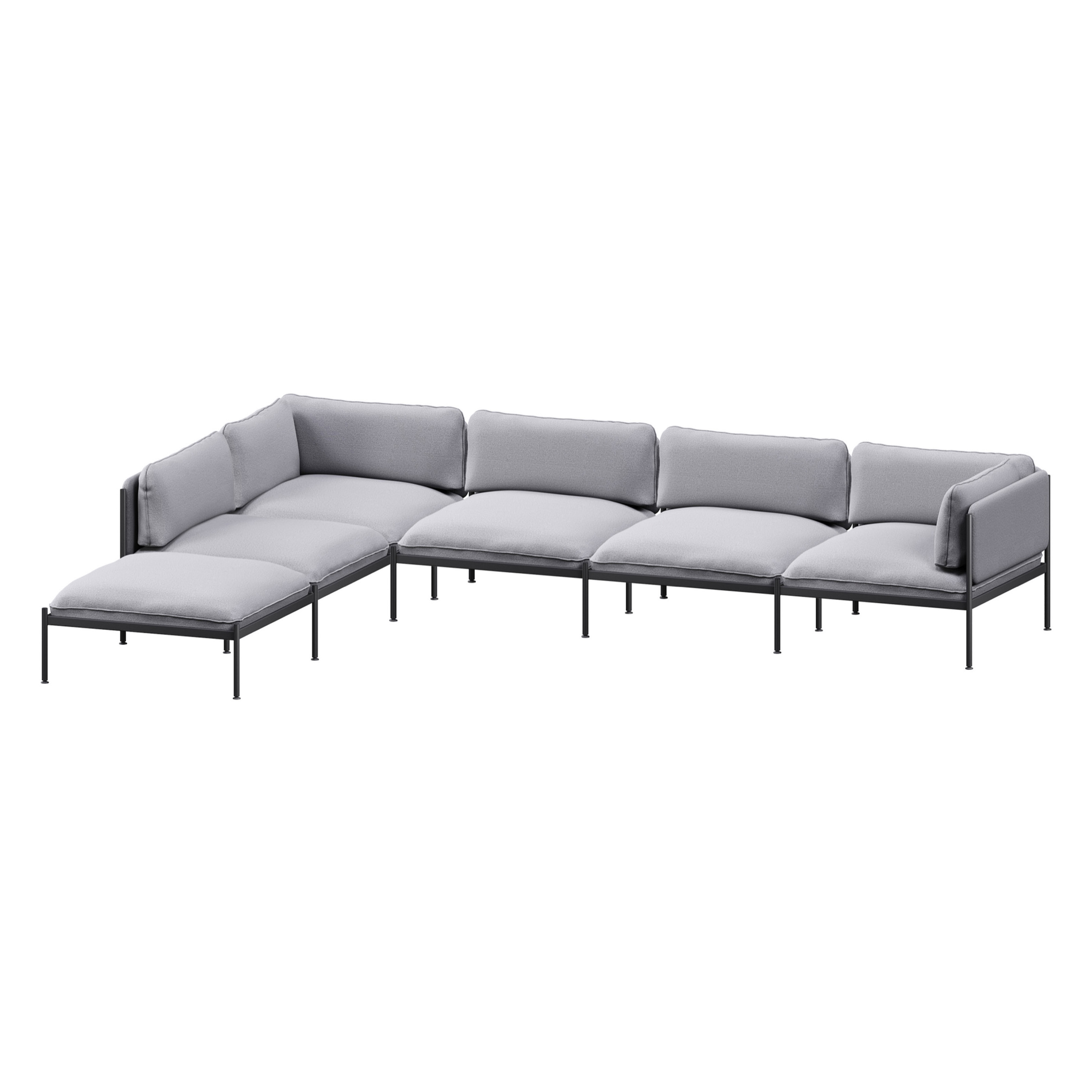 Toom Modular Sofa 6 Seater | Pale Grey