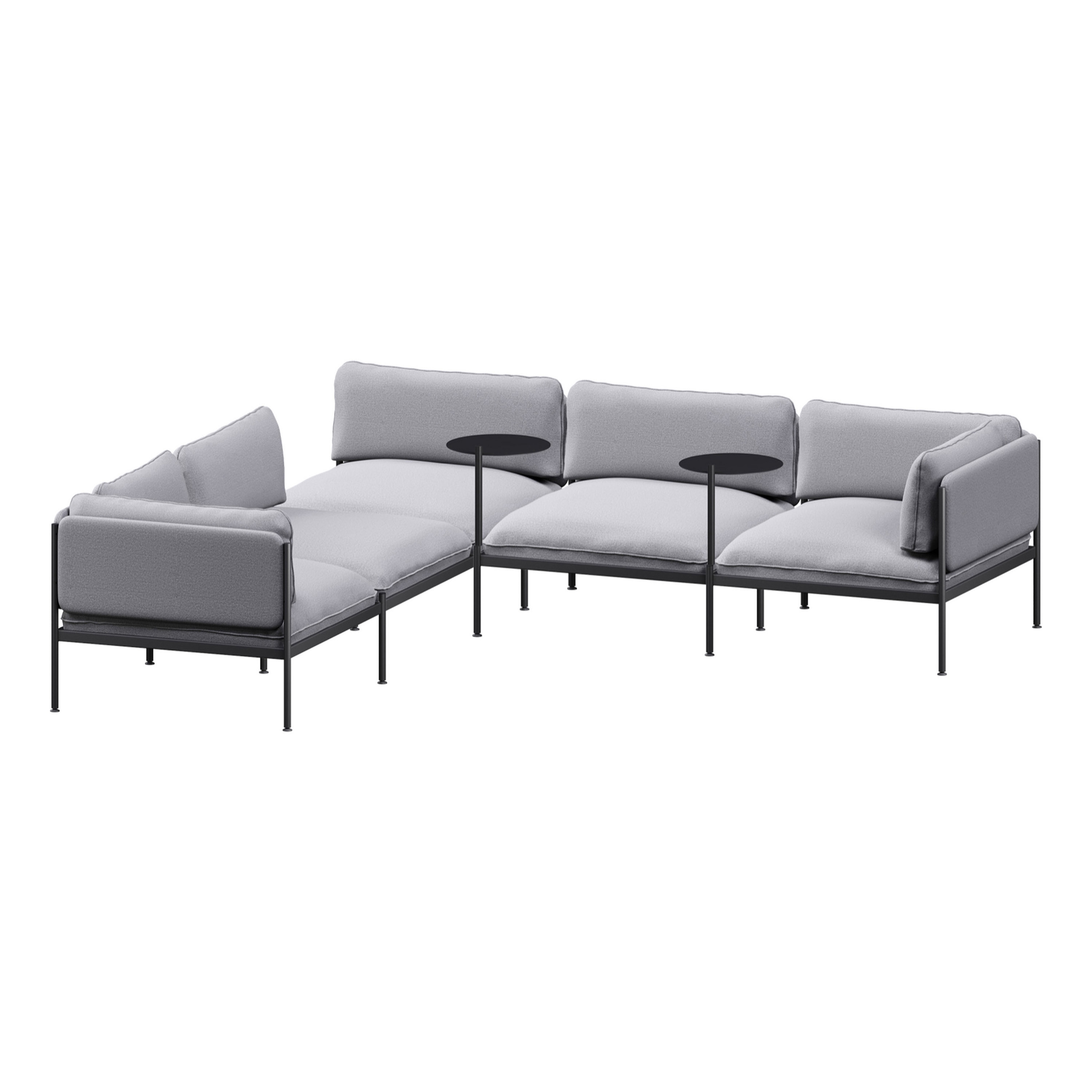 Afficher le produit Toom Canapé Modulaire - 5 places | Gris subtil du fabricant noo.ma