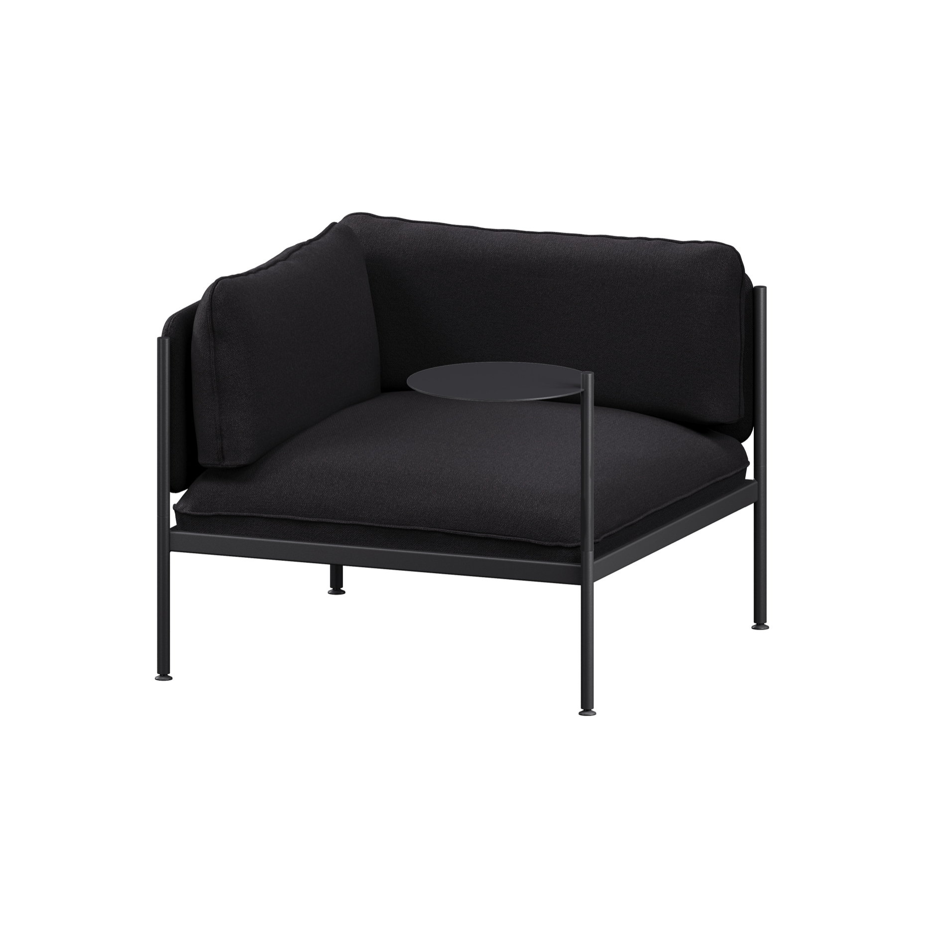Toom Modular Sofa - Corner Armchair | Graphite Black