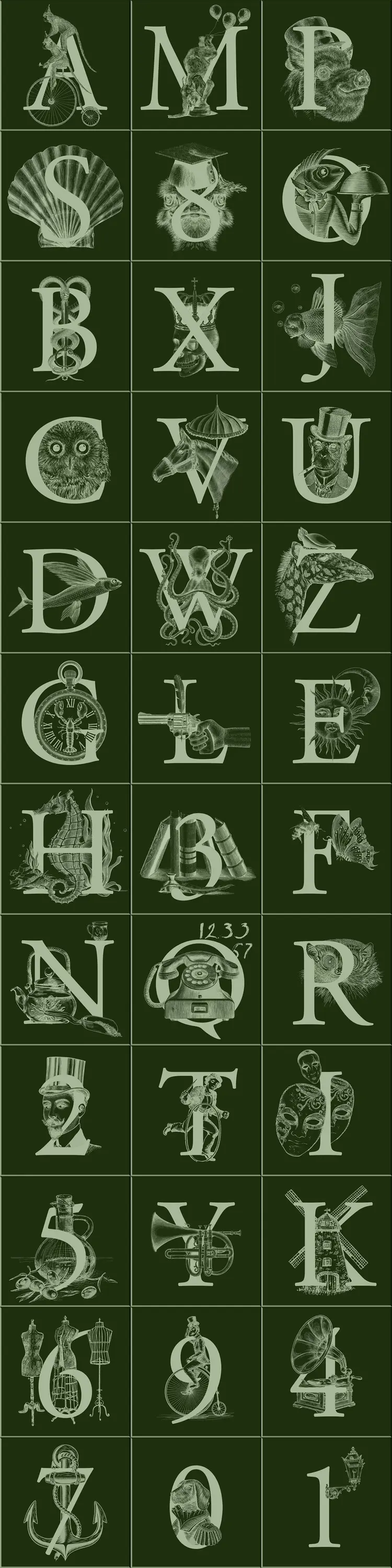Taplab Wall Covering - Monogram | 421_005