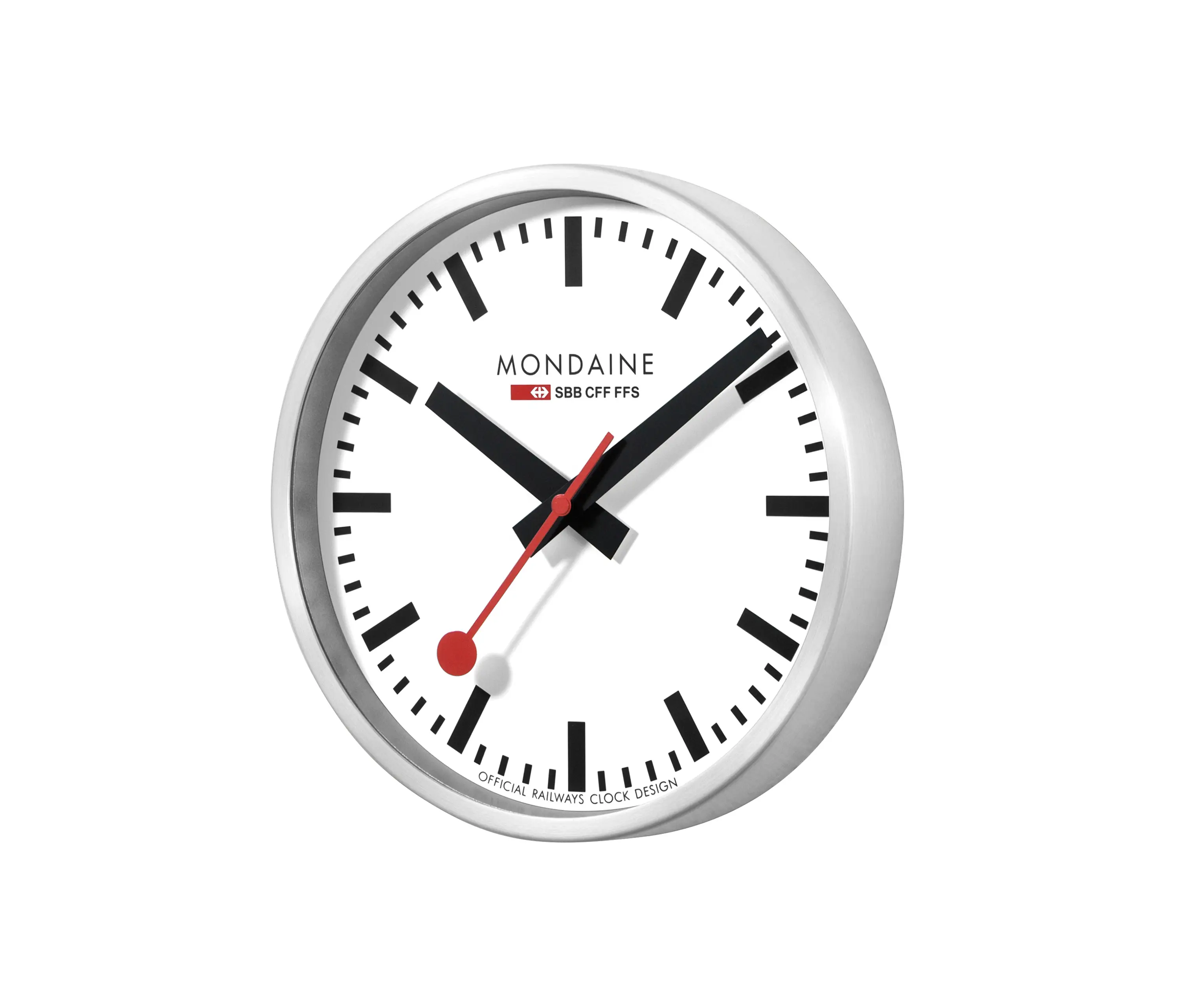 Mondaine Watch - Wall clock, 25 cm, silver kitchen clock