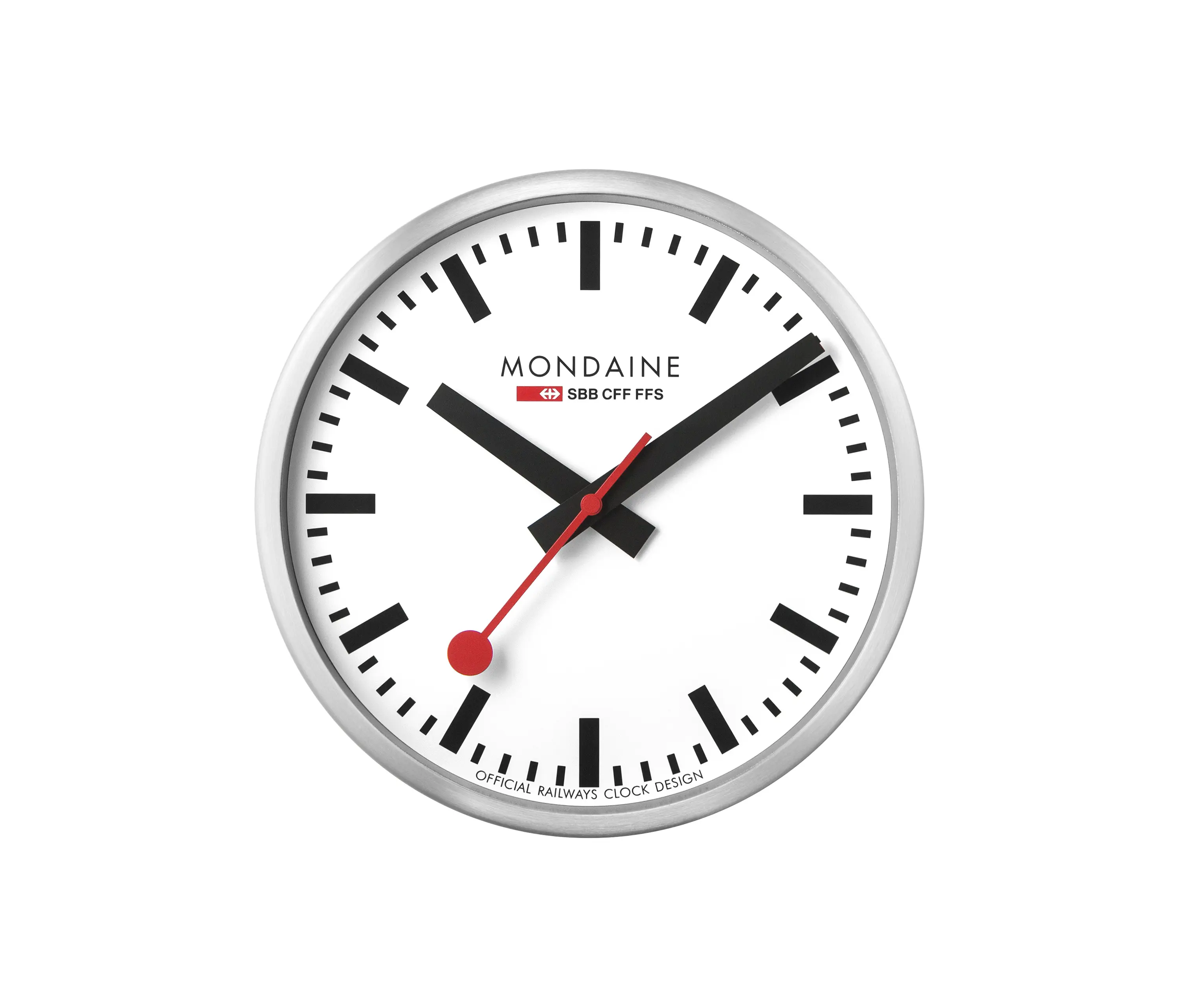 Mondaine Watch - Wall clock, 25 cm, silver kitchen clock