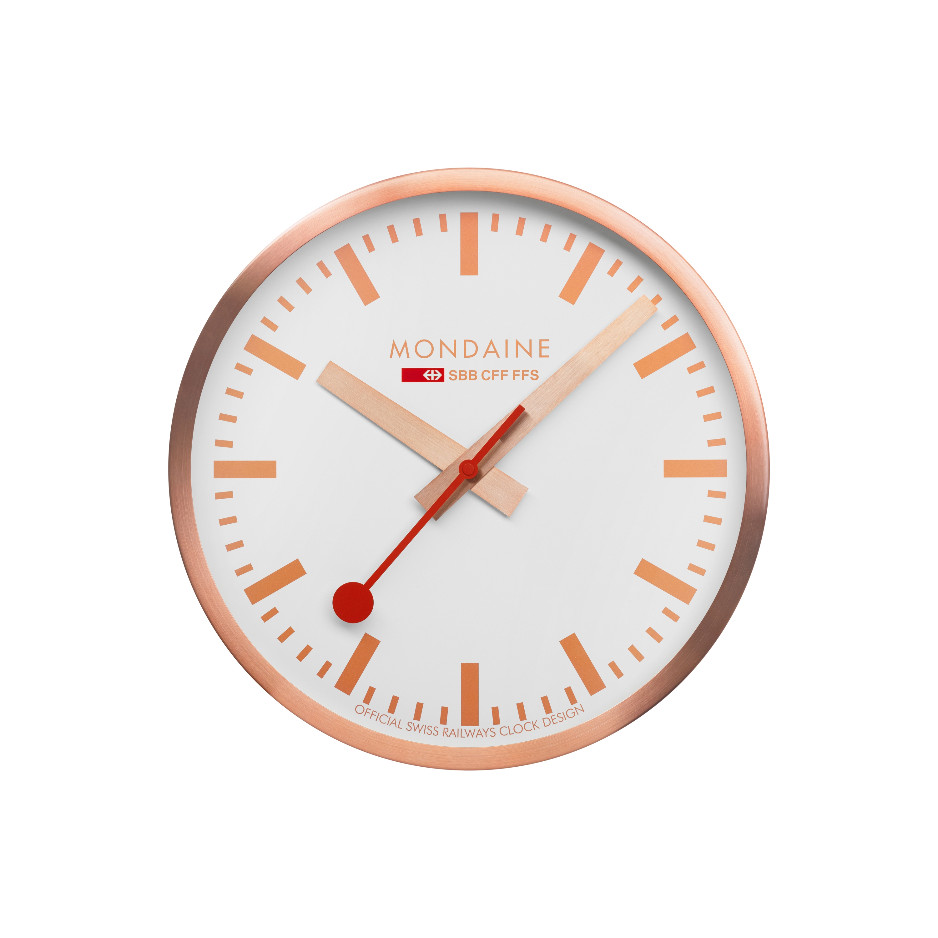 Mostra il prodotto Wall clock, 40cm, copper kitchen clock del produttore Mondaine Watch