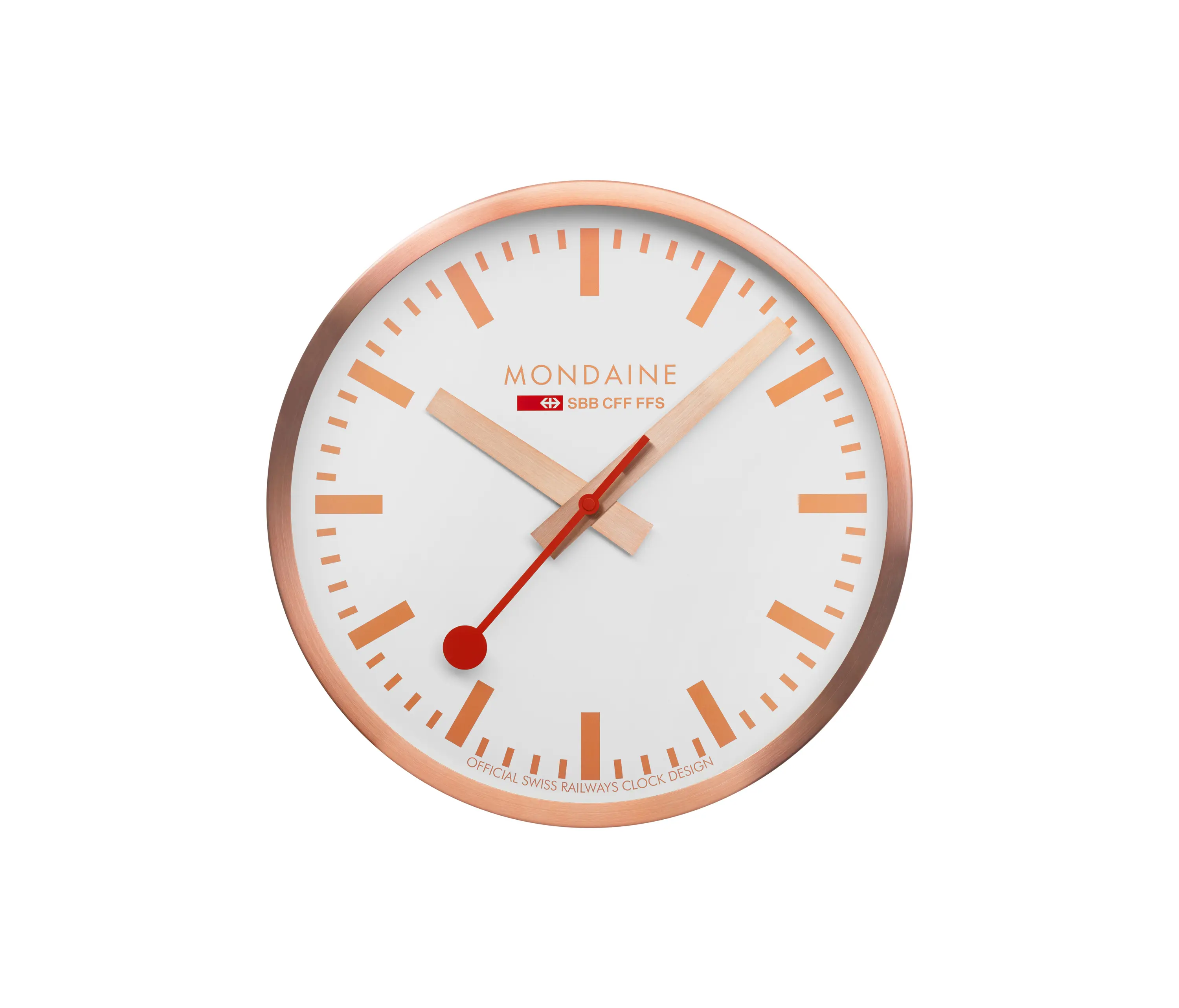 Mondaine Watch - Wall clock, 40cm, copper kitchen clock
