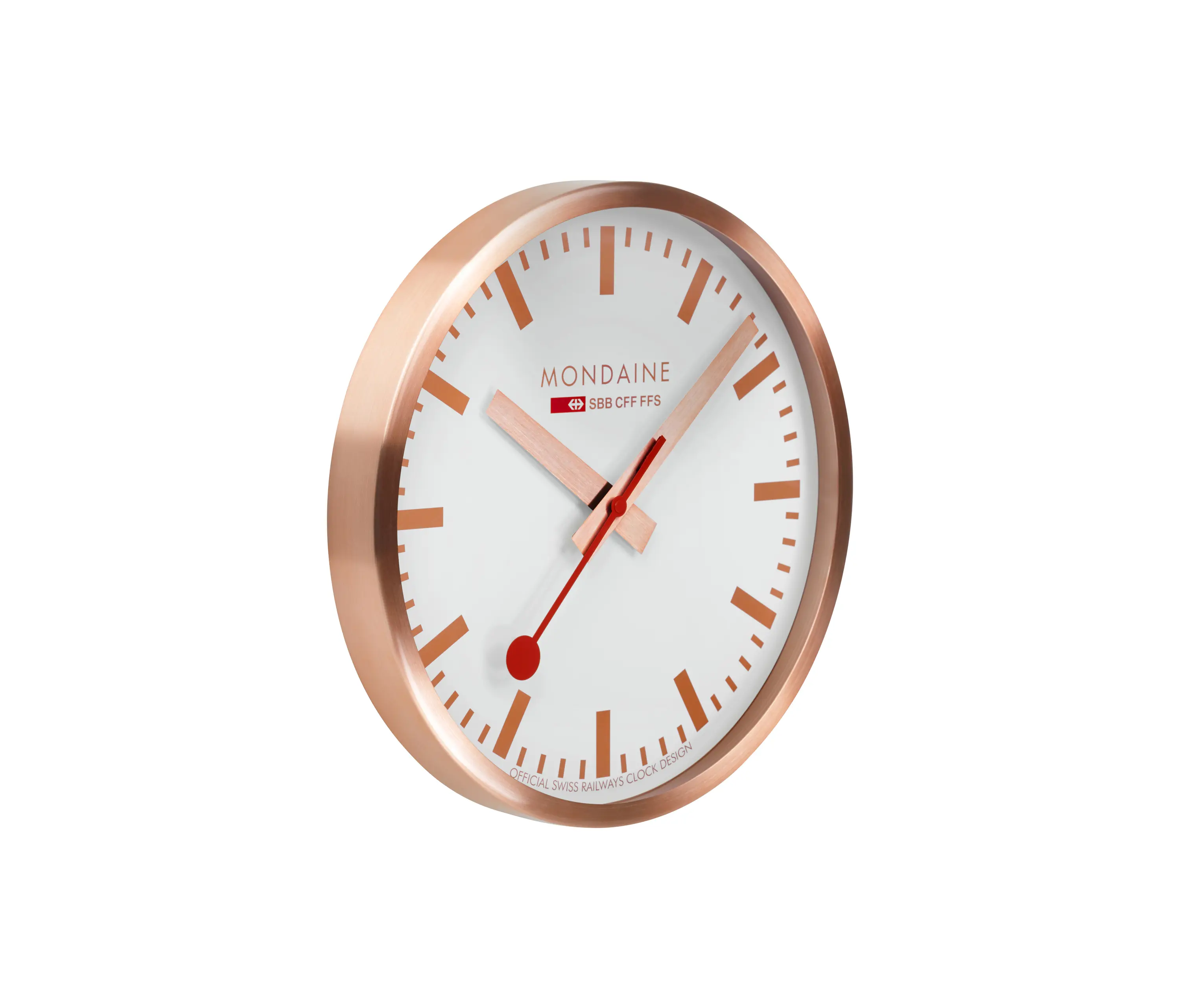 Mondaine Watch - Wall clock, 40cm, copper kitchen clock