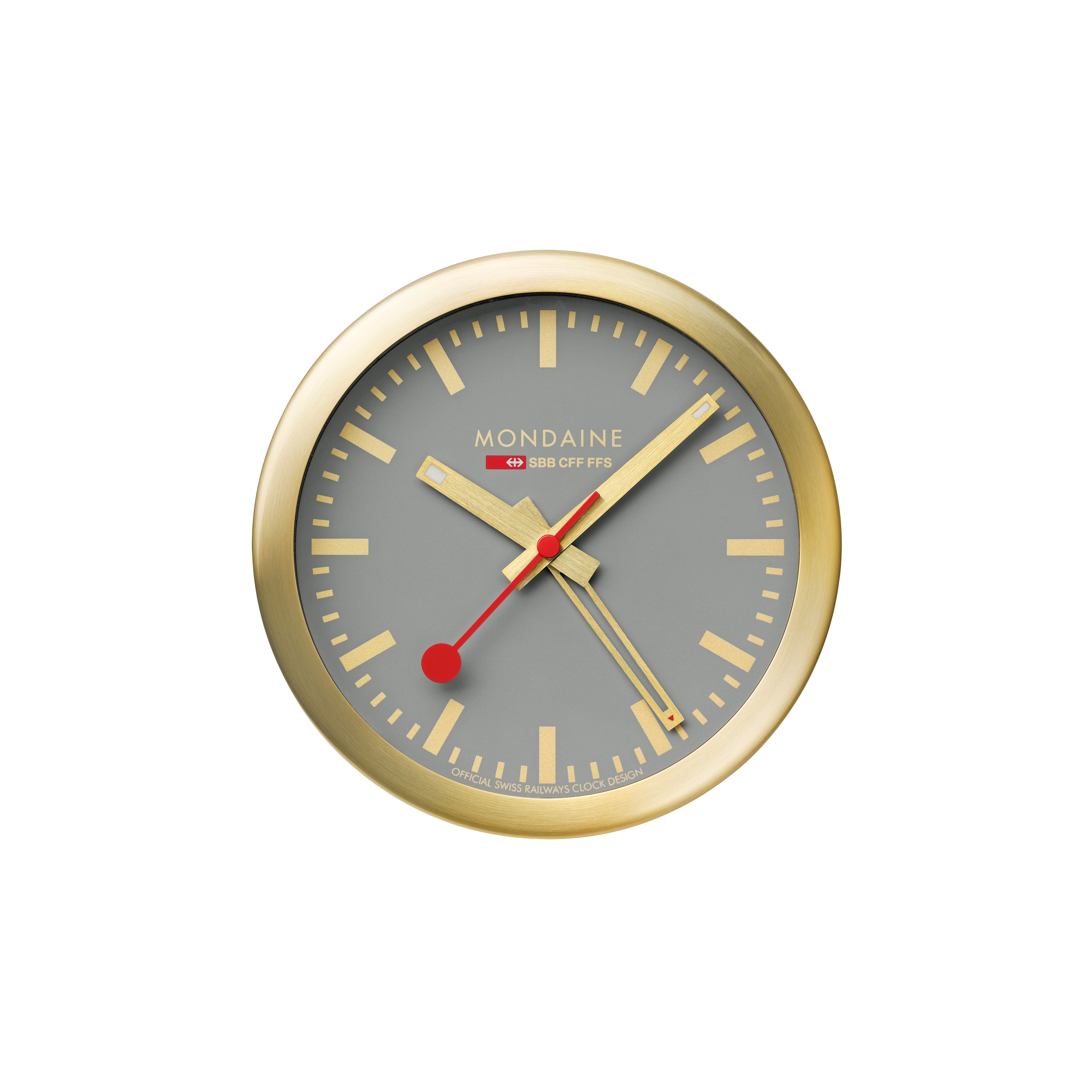 Table clock, 125mm, good gray table and alarm clock