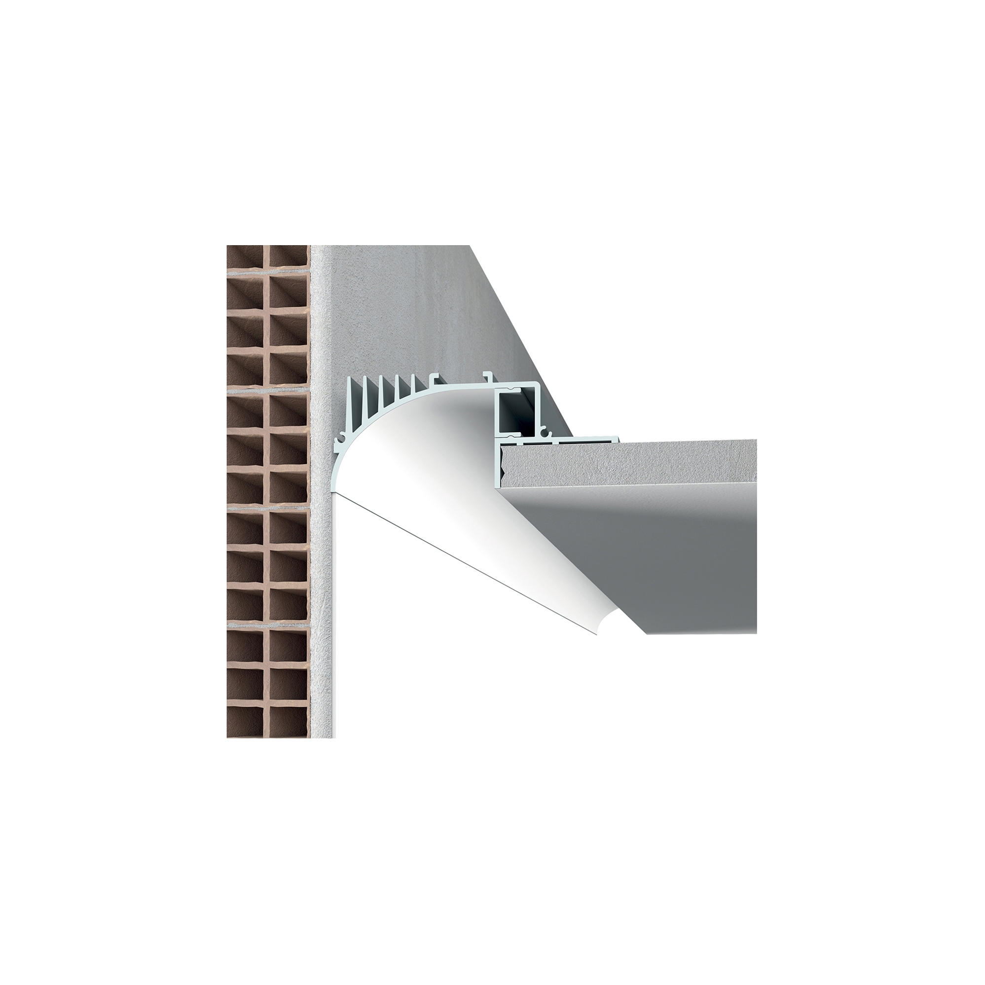 Display product P007 profile ALUMITE® recessed from manufacturer 9010 Novantadieci