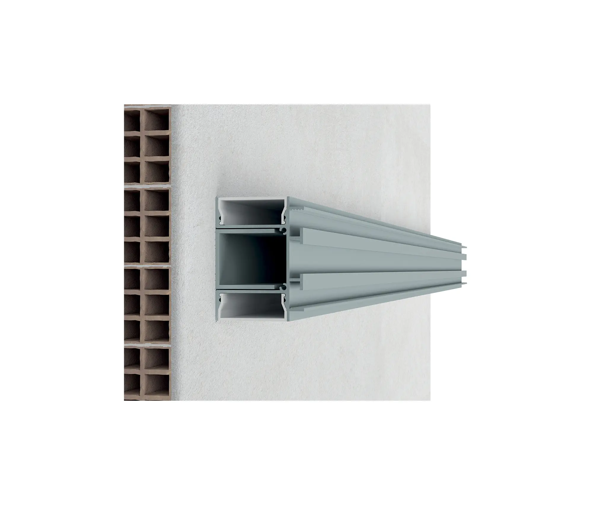 9010 Novantadieci - P009 profile ALUMITE® recessed