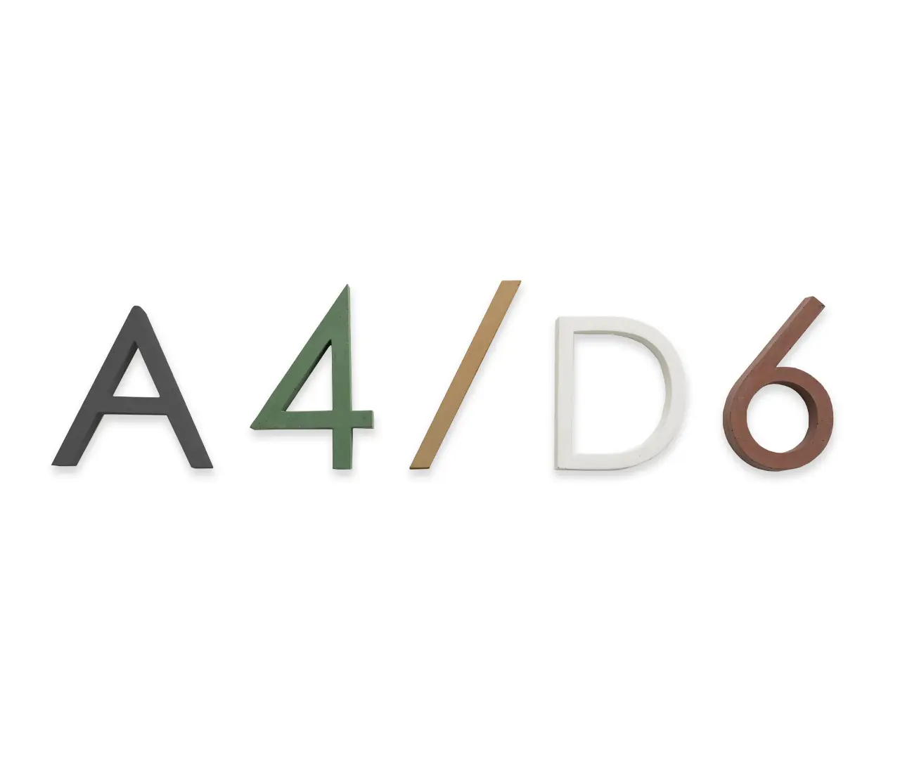 9010 Novantadieci - HOUSE NUMBERS & LETTERS BETALY® wall
