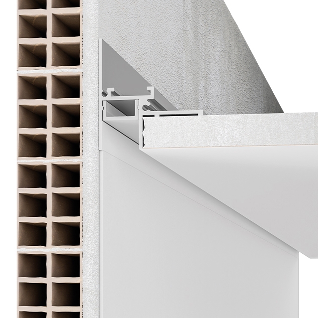 Display product P019 profile ALUMITE® recessed from manufacturer 9010 Novantadieci
