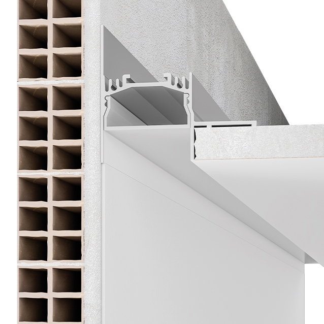 Display product P020 profile ALUMITE® recessed from manufacturer 9010 Novantadieci