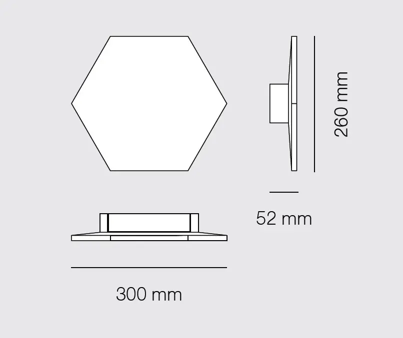 9010 Novantadieci - HEXA BIG wall lamp outdoor lighting BETALY®