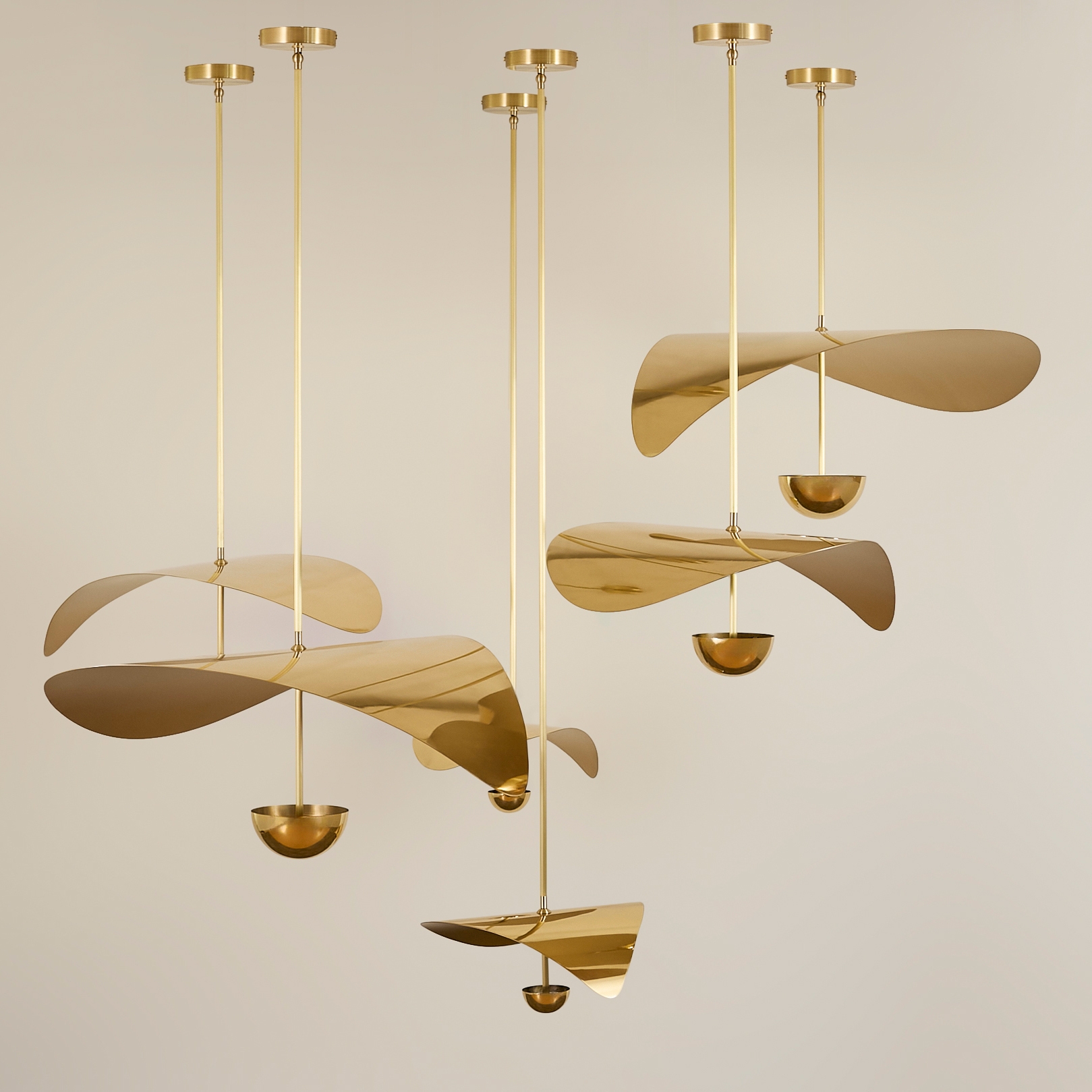 Mostra il prodotto Bonnie Cluster 2 (5 mixed singles) Contemporary LED Chandelier del produttore Ovature Studios