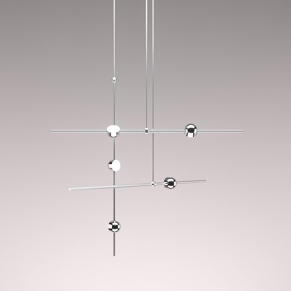 Afficher le produit Dia Config 1 Straight Contemporary LED Chandelier du fabricant Ovature Studios
