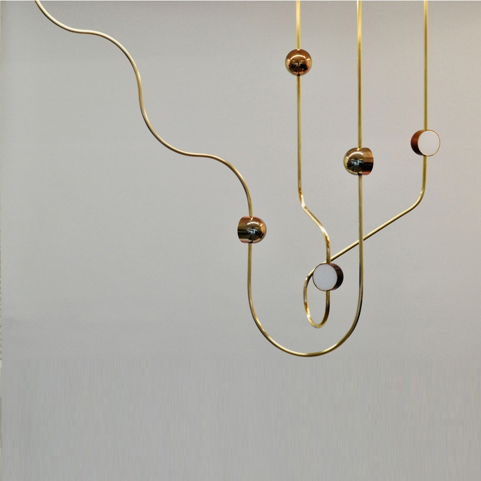 Display product Dia Config 2 Contemporary LED Chandelier from manufacturer Ovature Studios