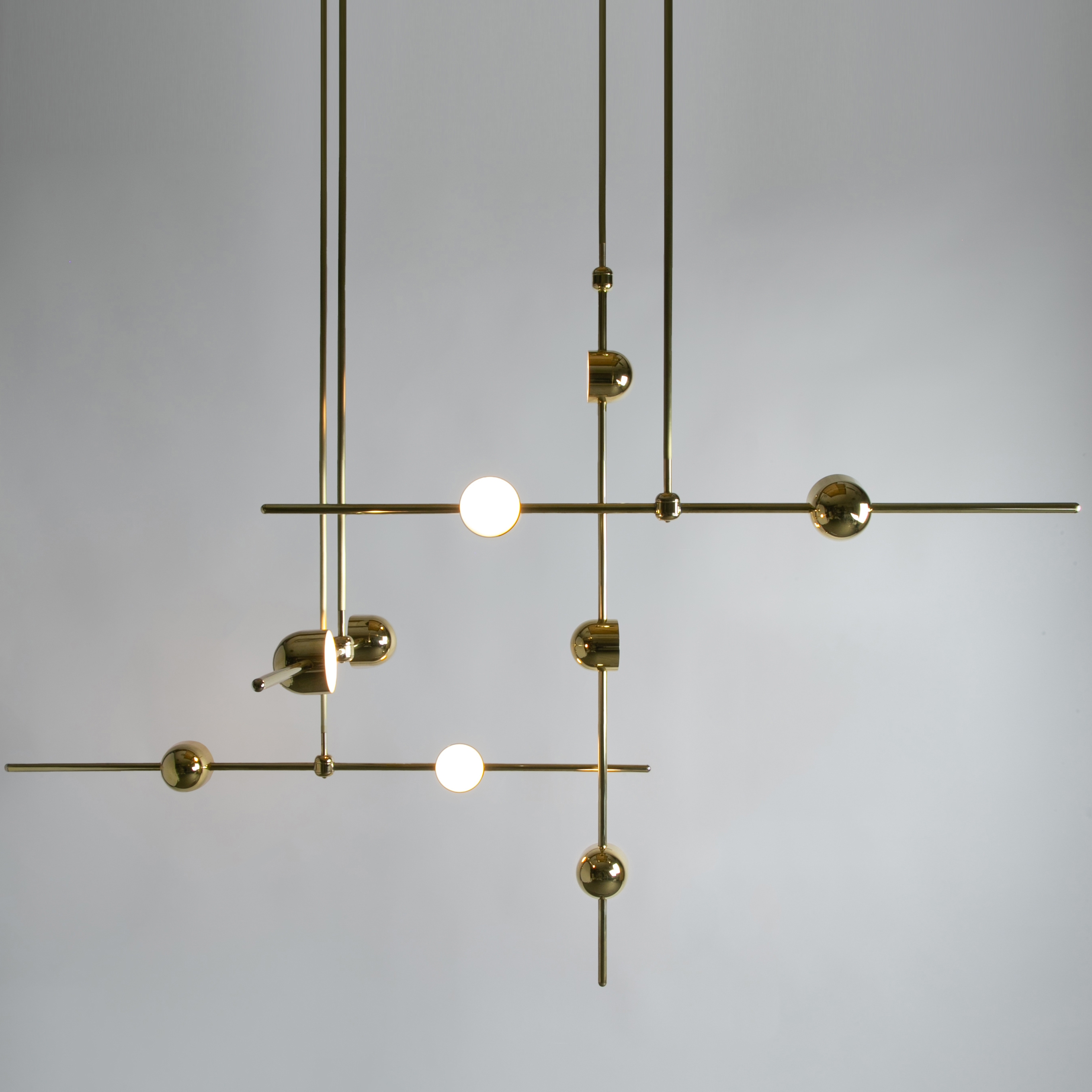 Produkt Dia Config 2 Straight Contemporary LED Chandelier des Herstellers Ovature Studios anzeigen