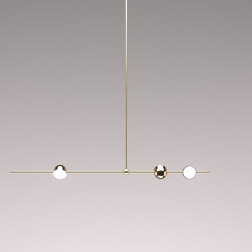 Mostra il prodotto Dia Straight Contemporary LED Chandelier del produttore Ovature Studios