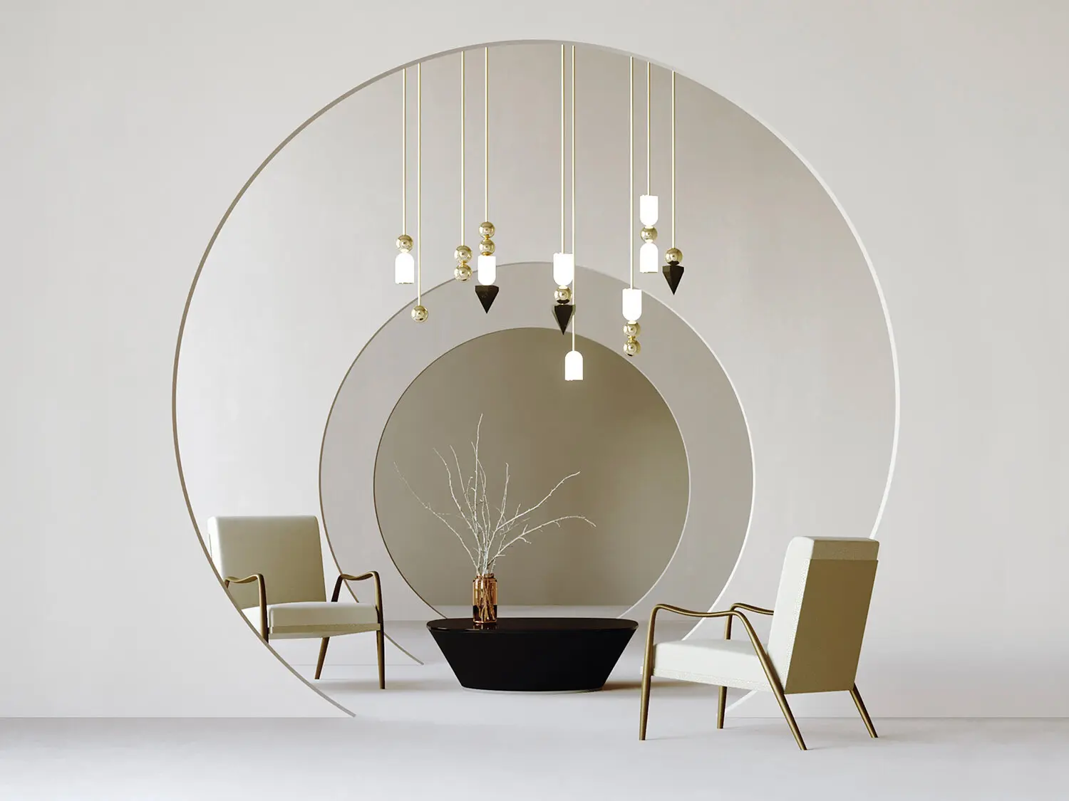 LAUR LARGE CLUSTER (9 UNITS) CONTEMPORARY LED CHANDELIER, - Suspended ...