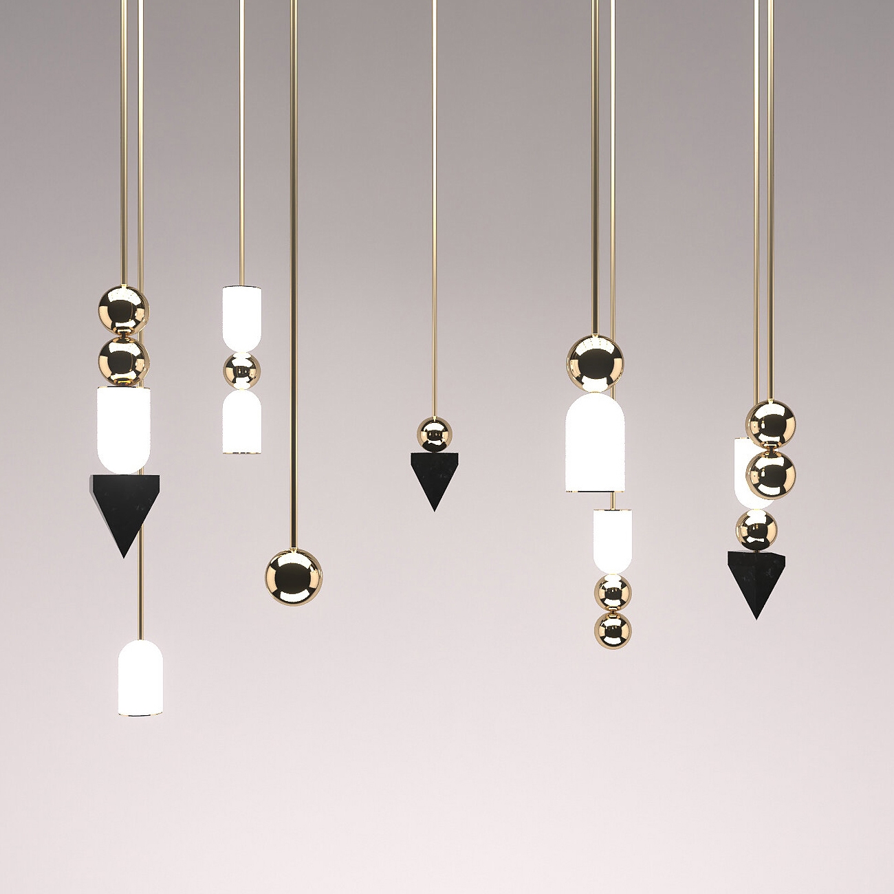 Produkt Laur Large Cluster (9 Units) Contemporary LED Chandelier, des Herstellers Ovature Studios anzeigen