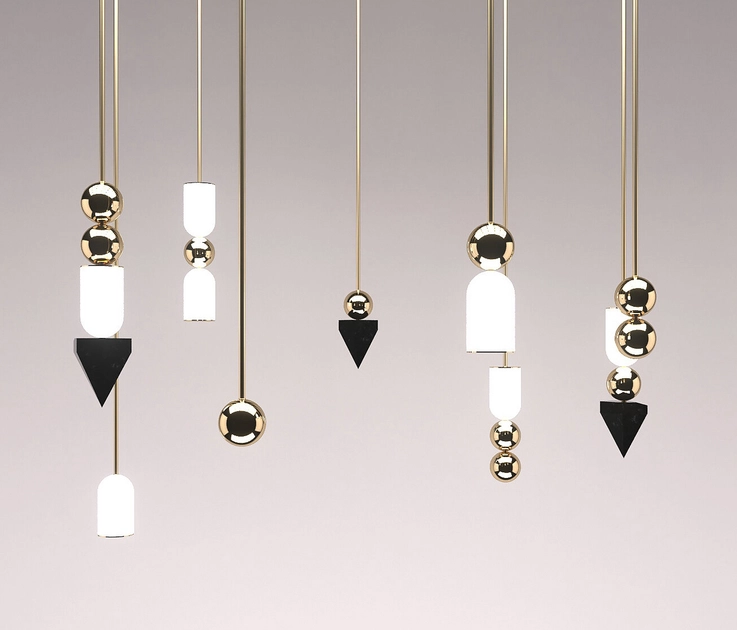 LAUR LARGE CLUSTER (9 UNITS) CONTEMPORARY LED CHANDELIER, - Suspended ...