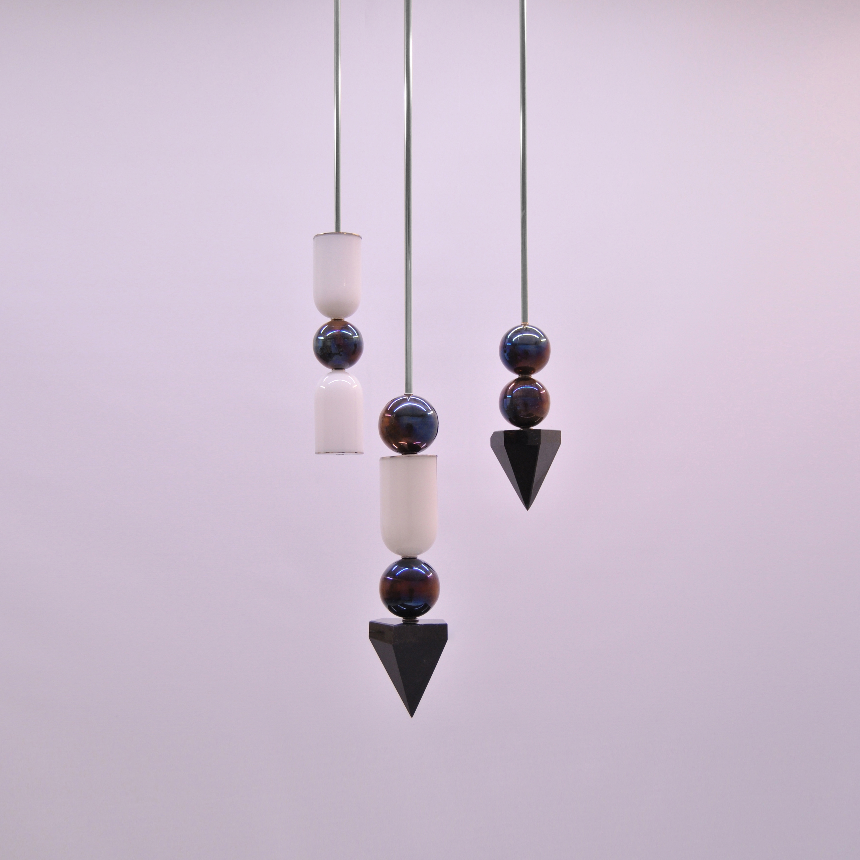 Laur Medium Small (3 Units) Contemporary LED Chandelier
