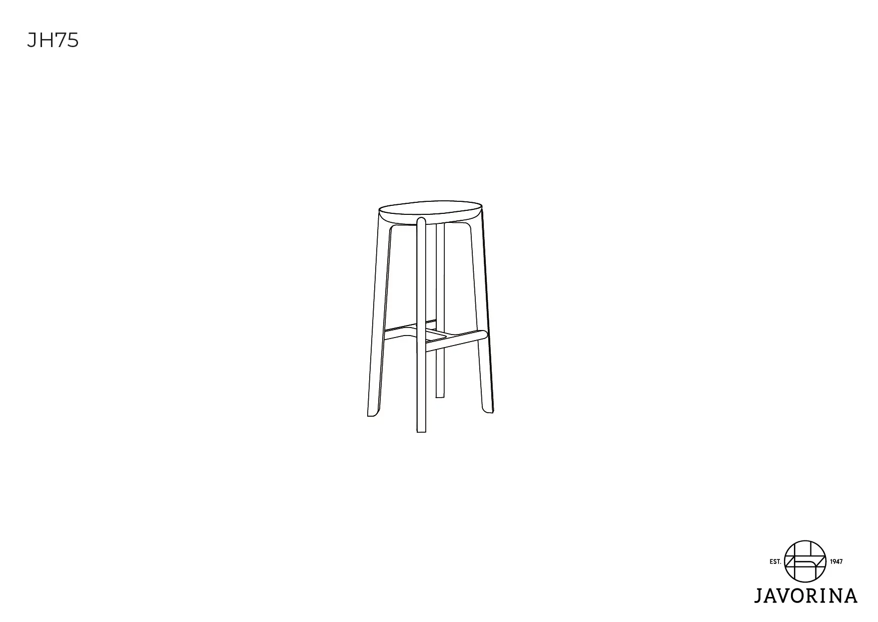 Javorina - Juro | Bar Stool JH75C