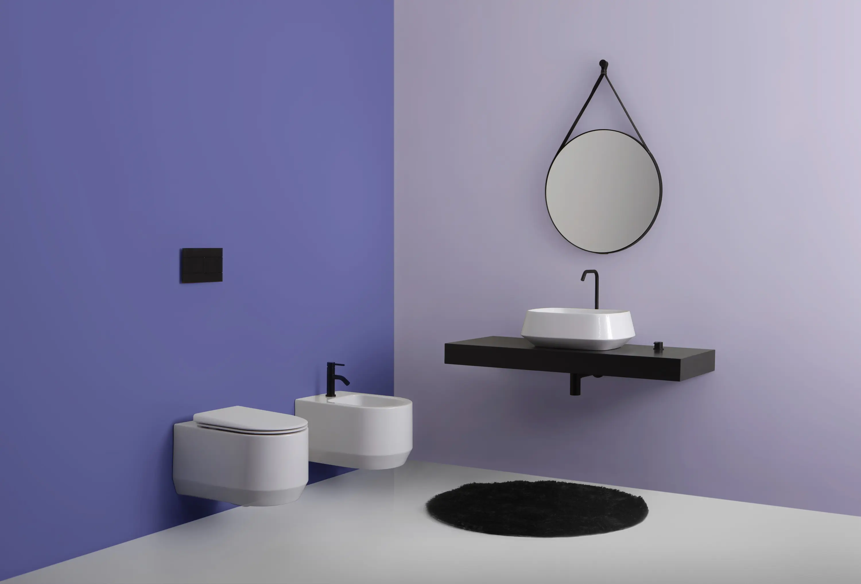 White Ceramic Srl - Tao wall hung rimless wc