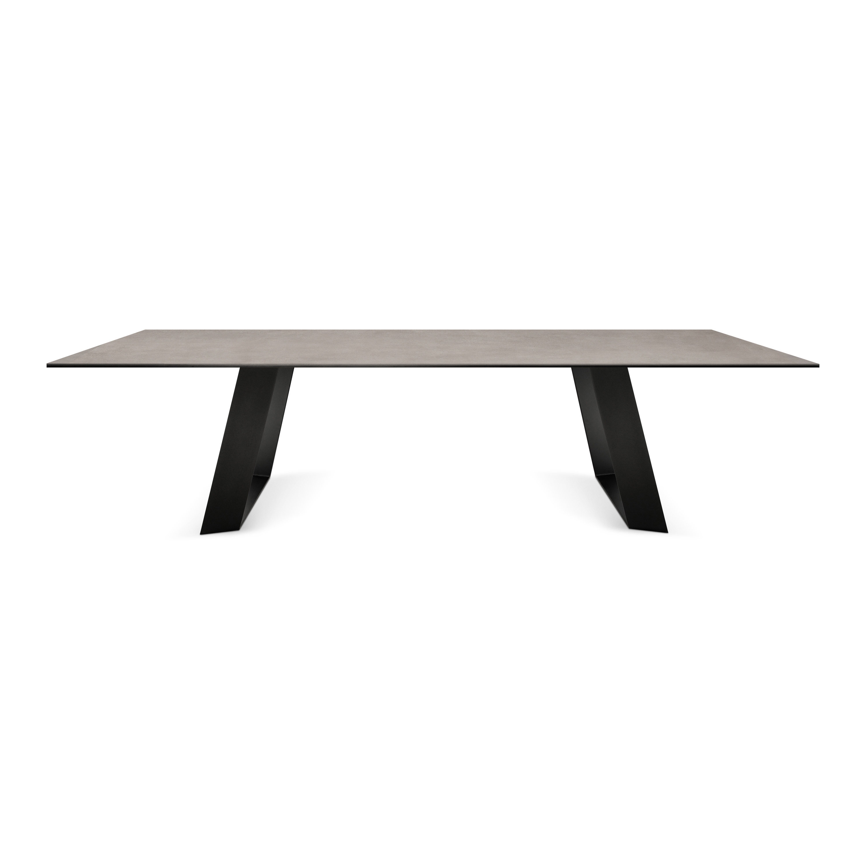 Mea induction dining table | Cosmo Grey | Dura Edge legs