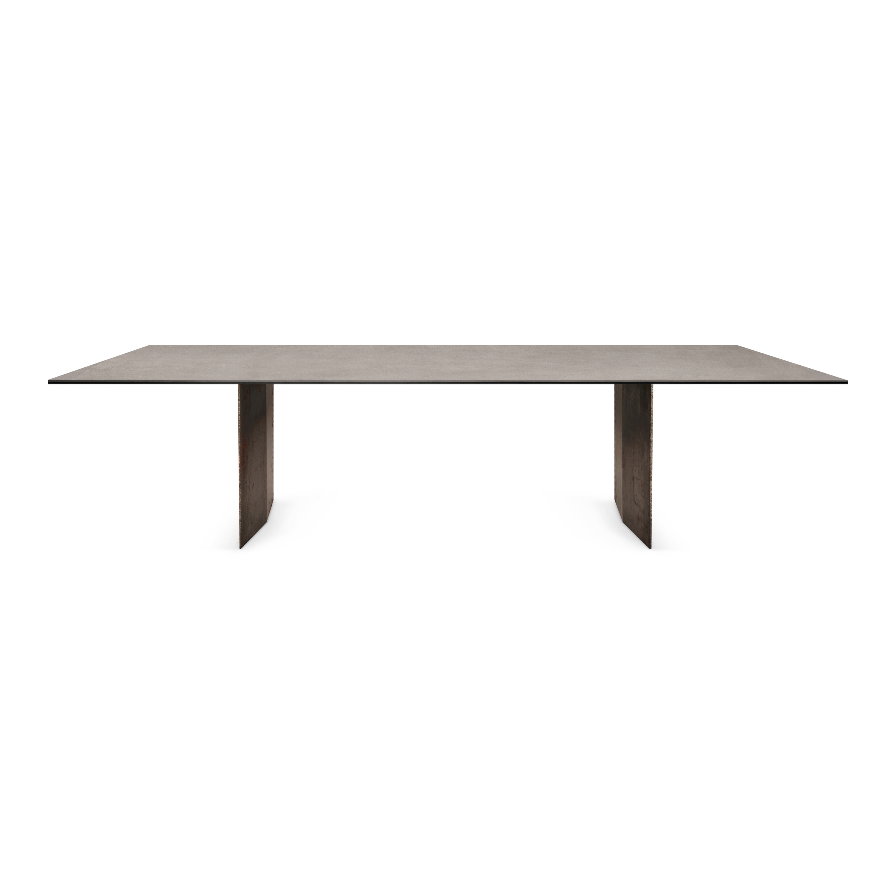 Mea induction dining table | Cosmo Grey | Frame legs