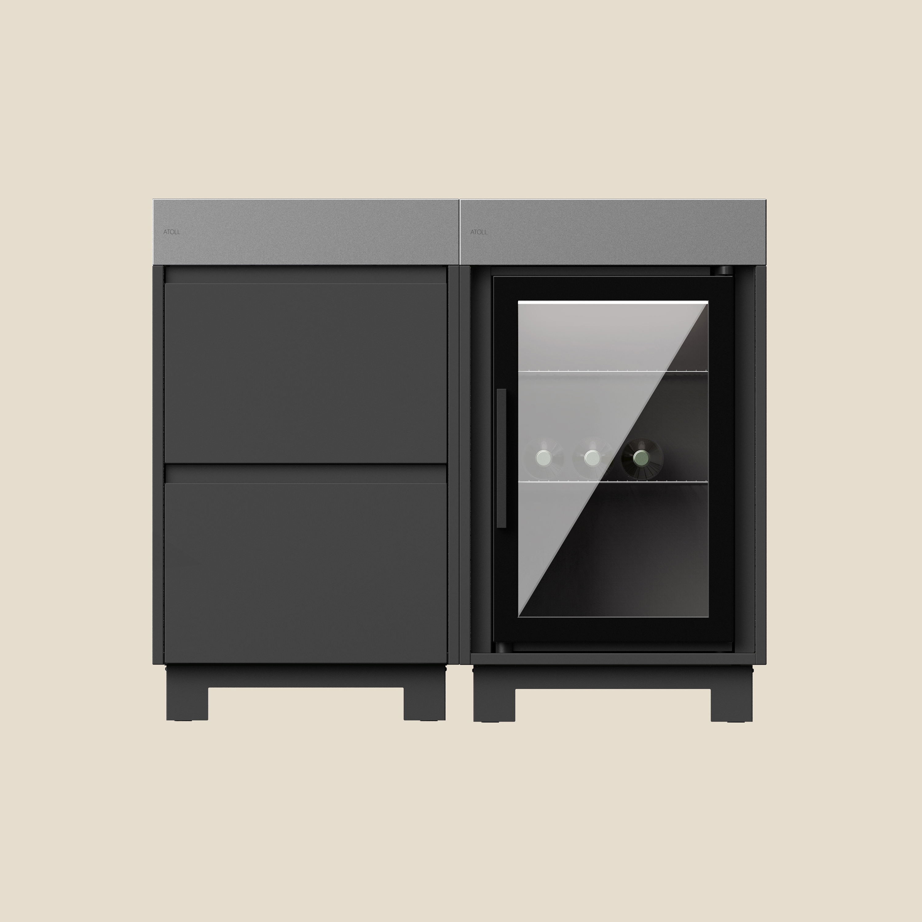 RIMO BARTENDER cucina all'aperto bundle | slate | Cool + Store