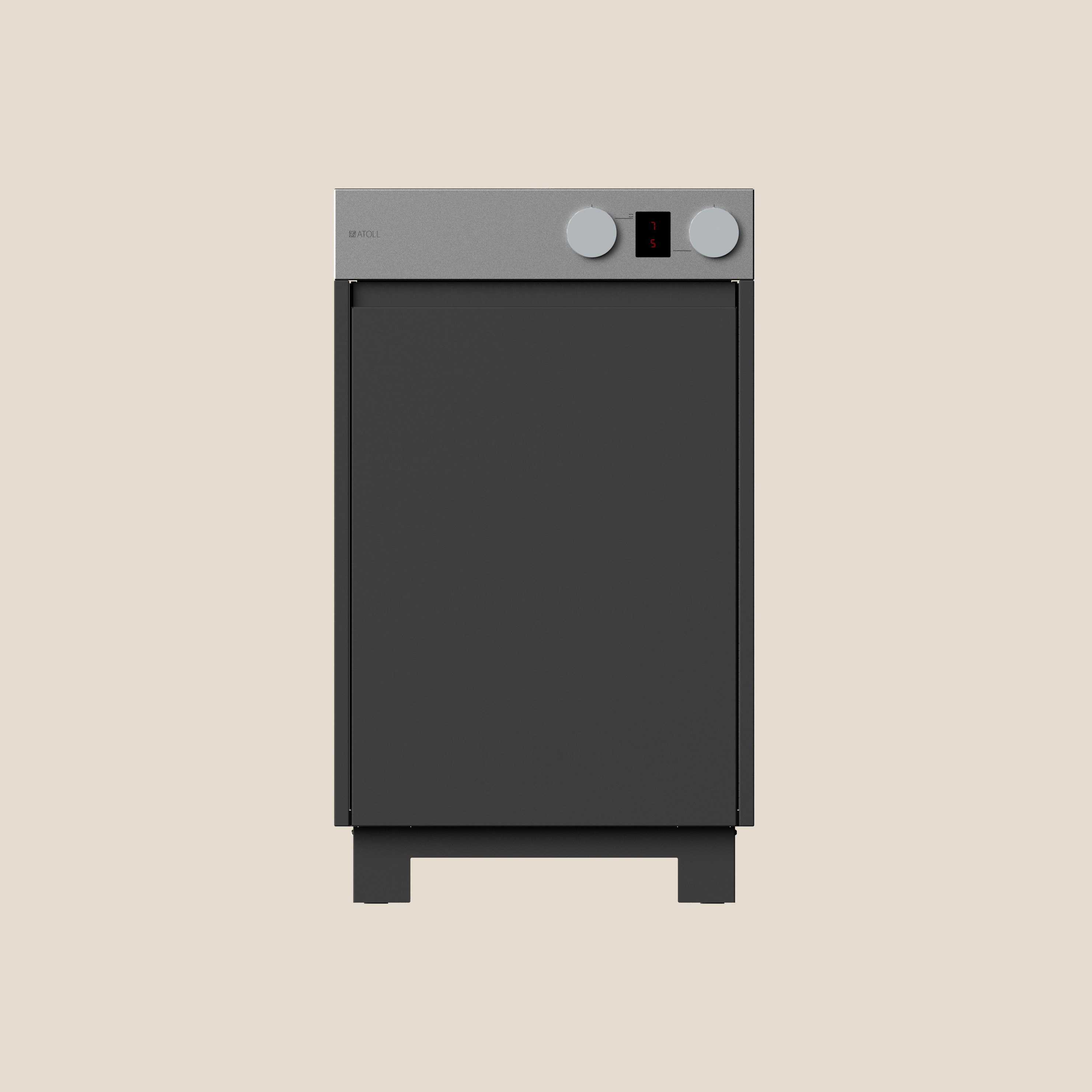 RIMO COOK cucina all'aperto | slate grey | con piano cottura | con porta | con gambe