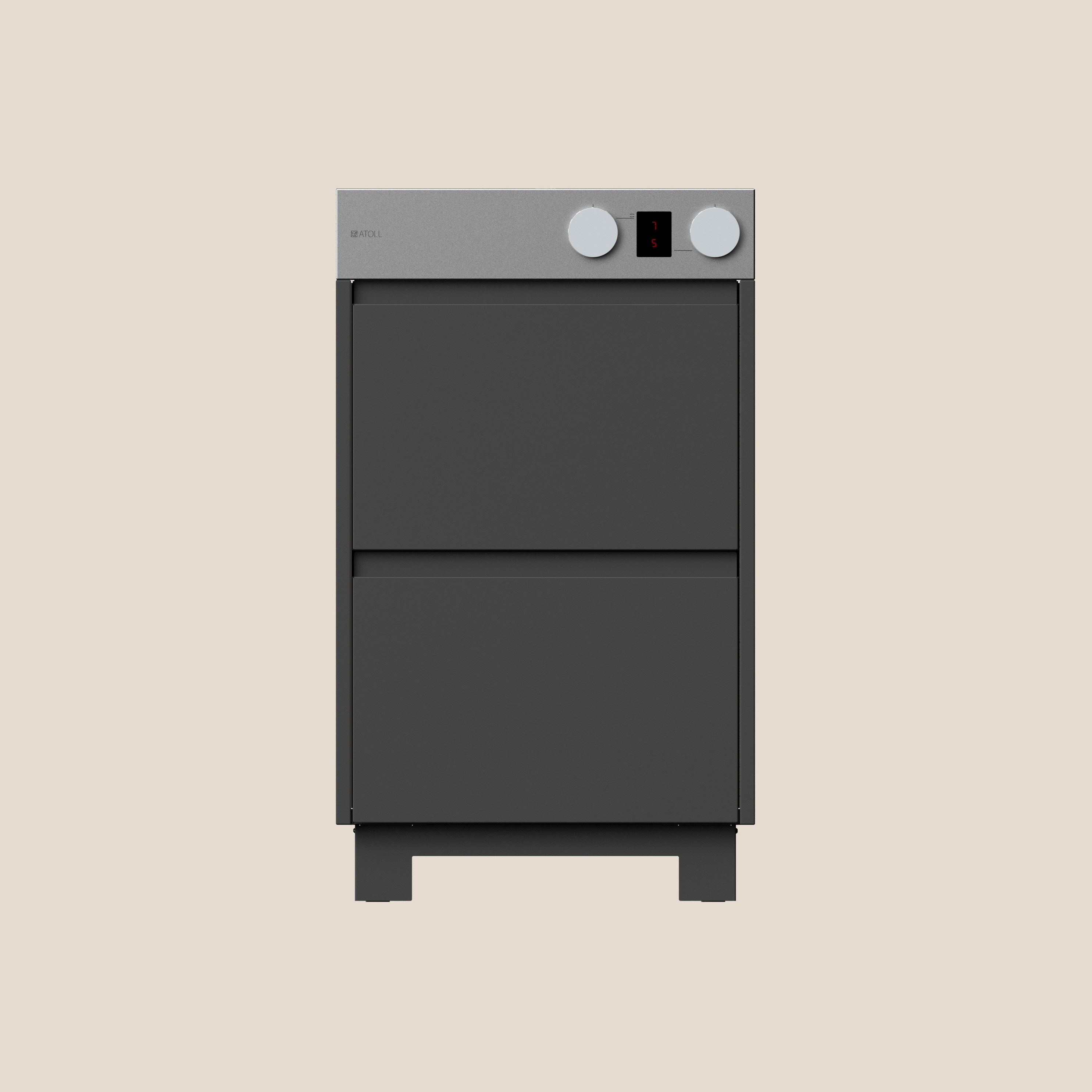 RIMO COOK cucina all'aperto | slate grey | con piano cottura | con cassetti | con gambe