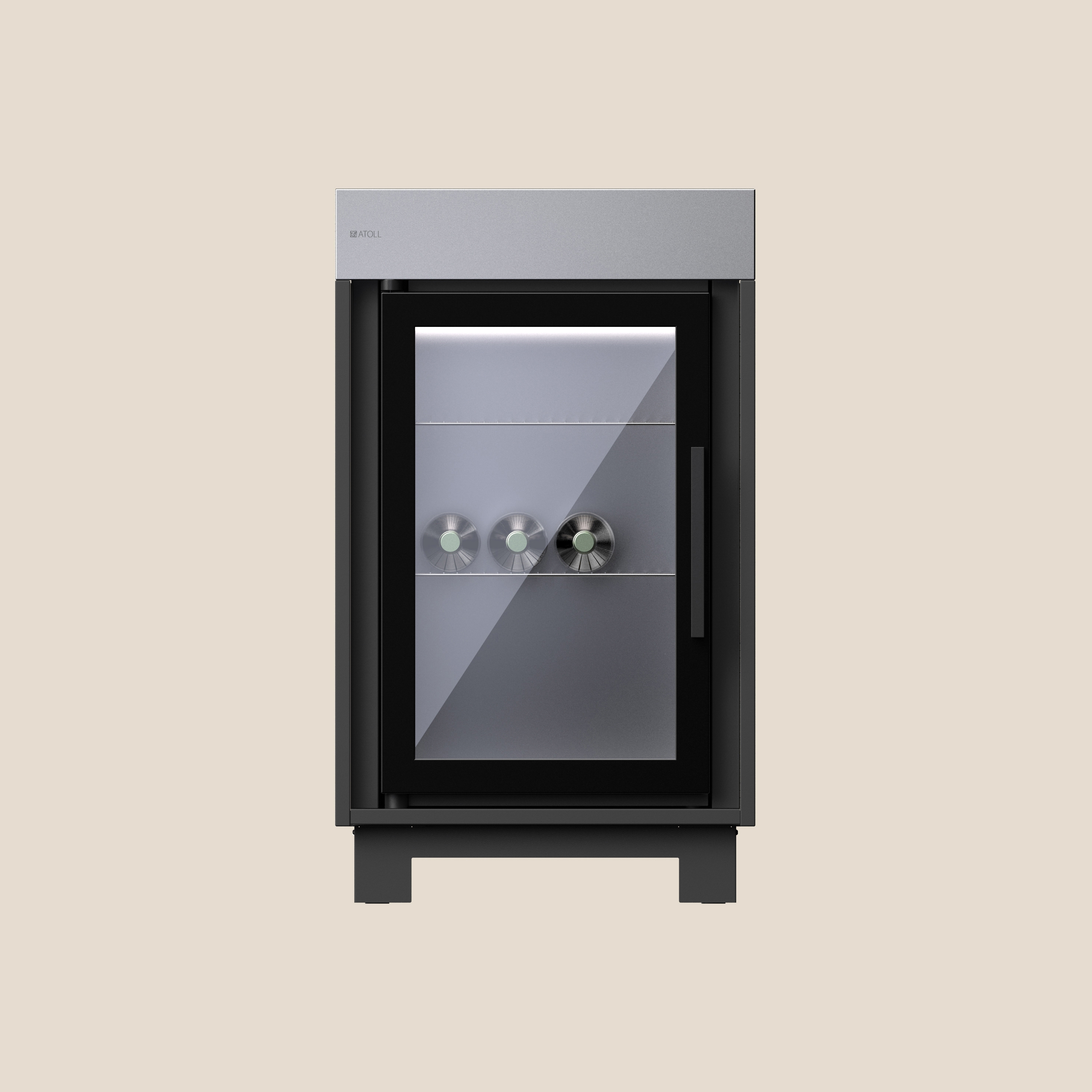 RIMO COOL cucina all'aperto | slate grey | con frigo | con gambe