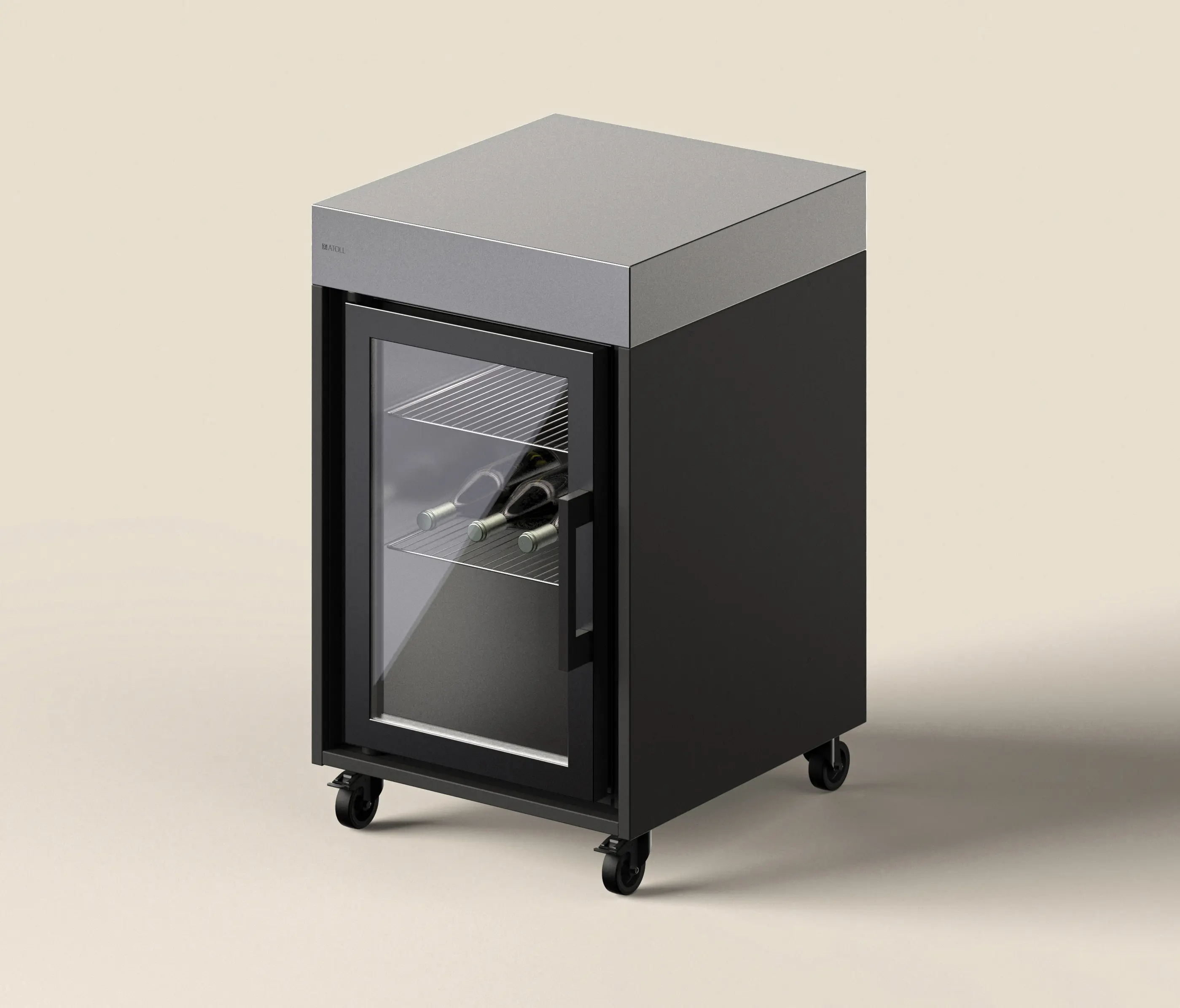 ATOLL - RIMO COOL cucina all'aperto | slate grey | con frigo | con ruote