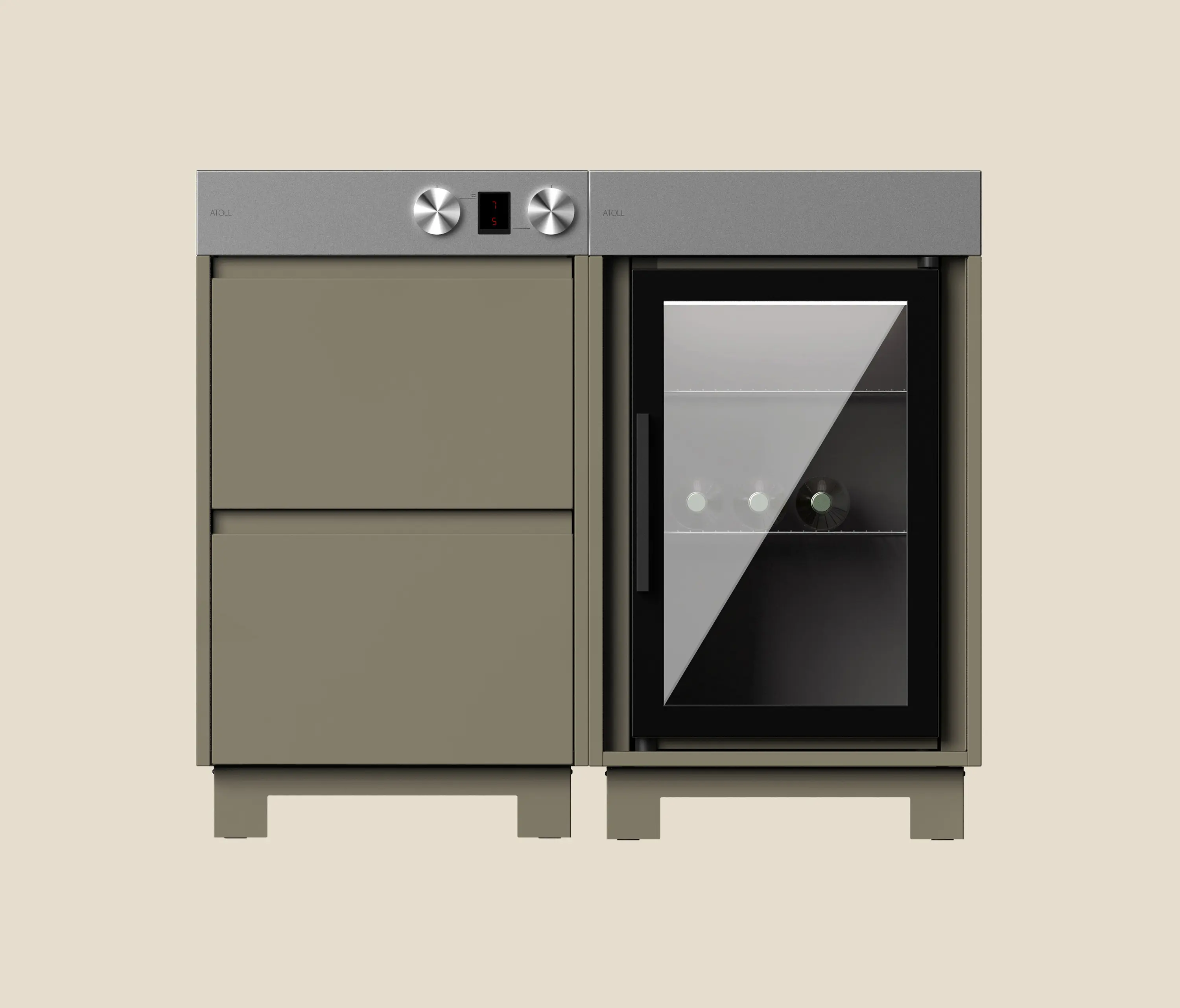 ATOLL - Rimo Gourmet Outdoor Kitchen Bundle | Olive | Cook + Cool