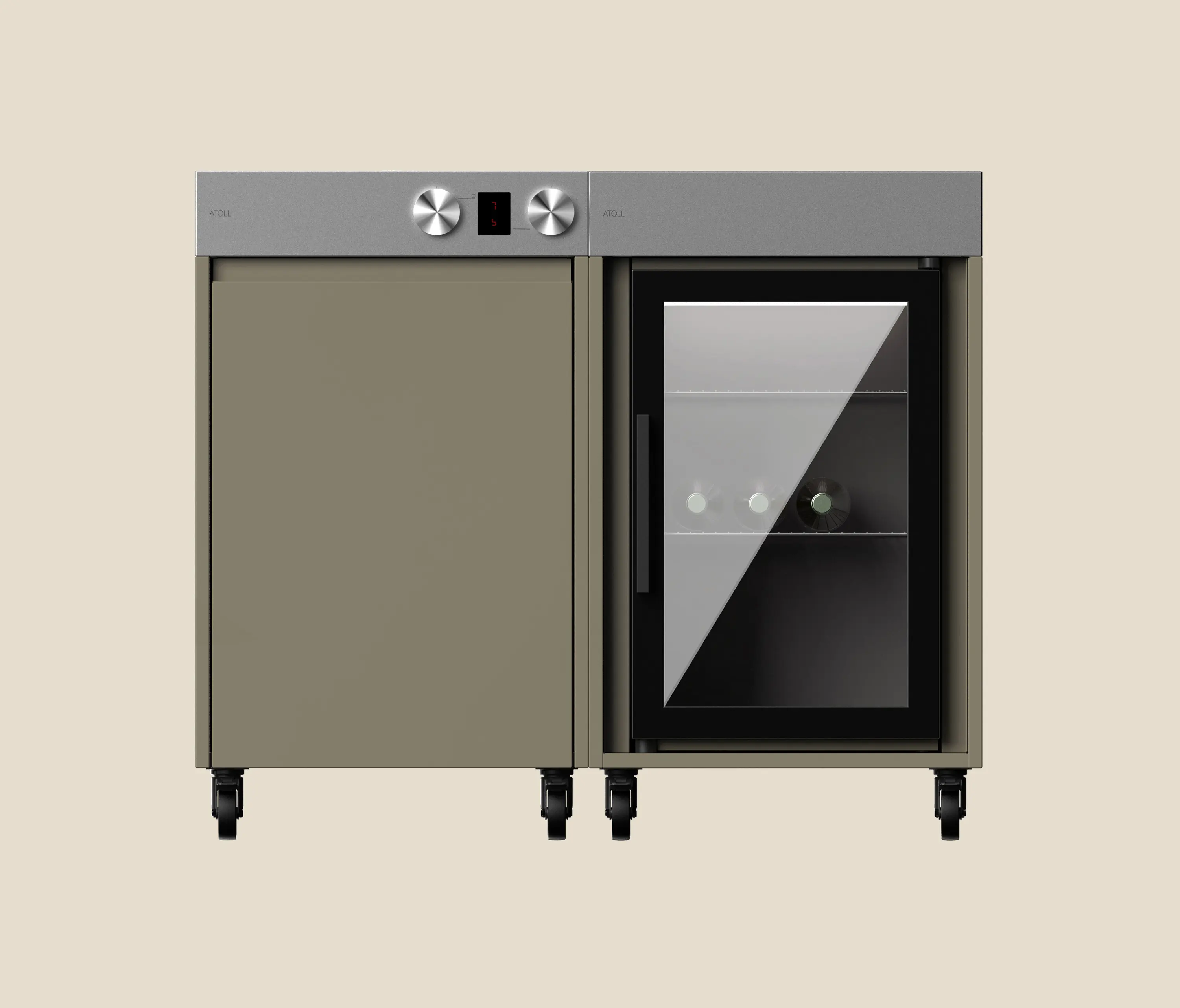 ATOLL - RIMO GOURMET Outdoor-Küche bundle | olive | Cook + Cool