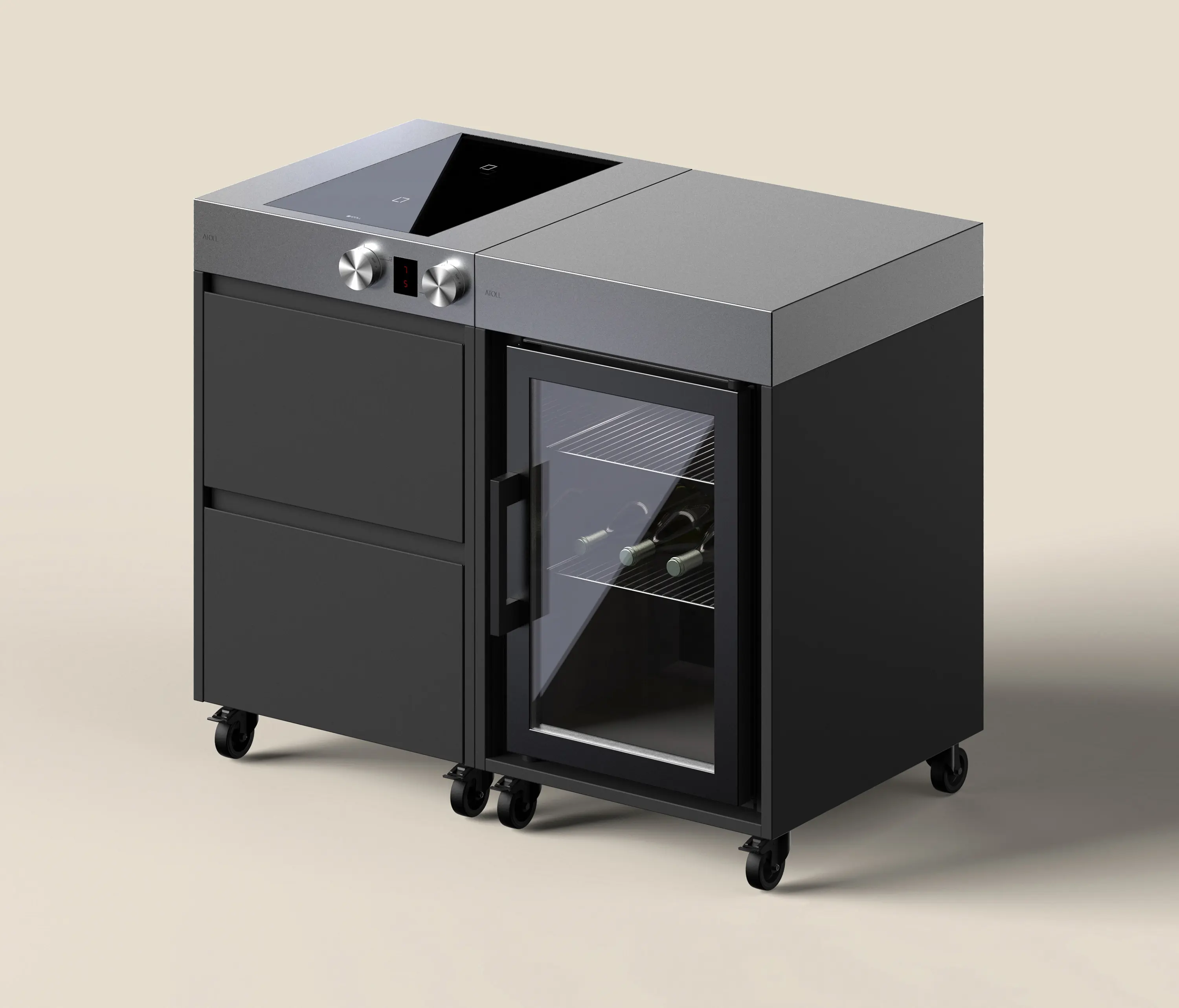 ATOLL - RIMO GOURMET Outdoor-Küche bundle | slate | Cook + Cool
