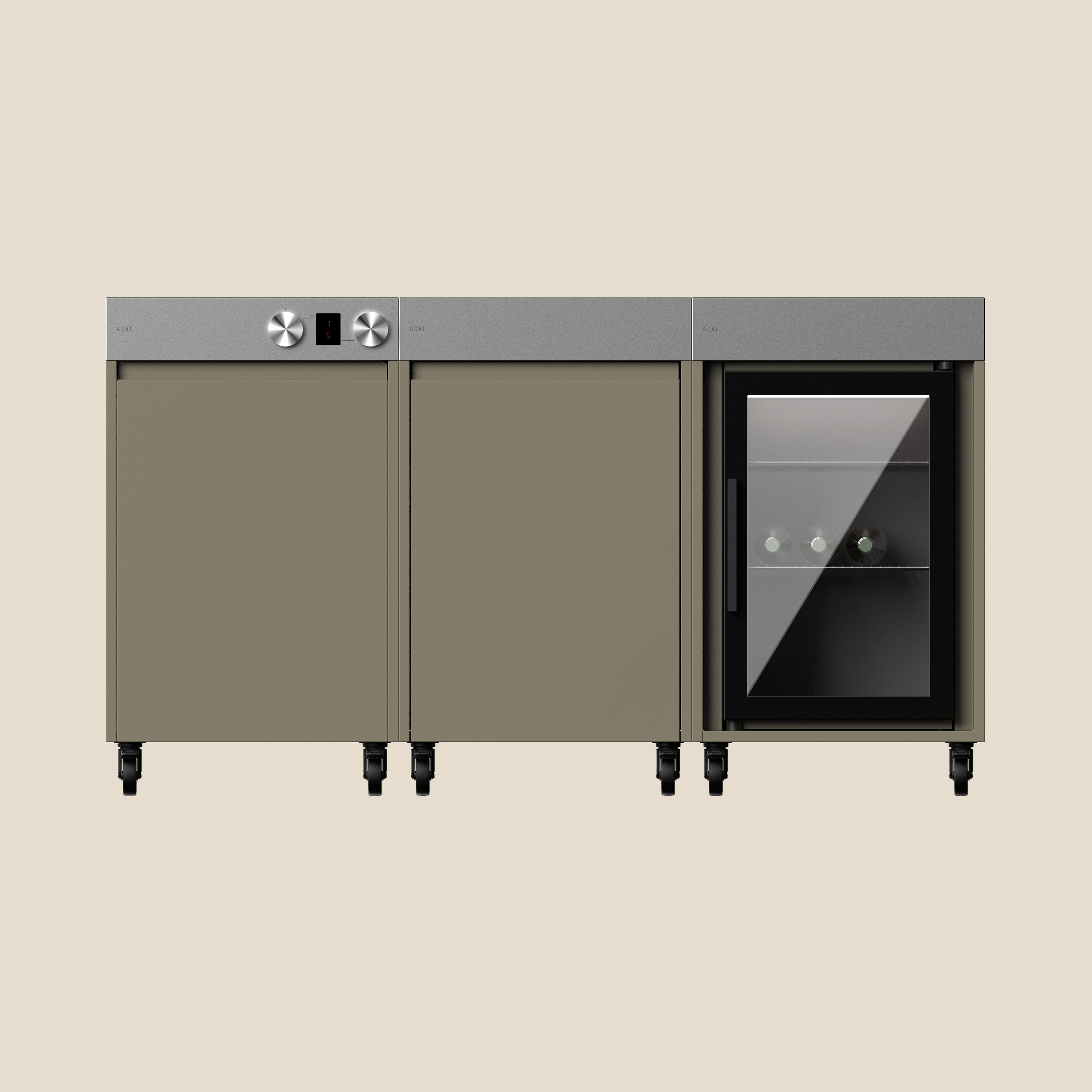 RIMO LOVER cucina all'aperto bundle | olive | Cook + Cool + Store