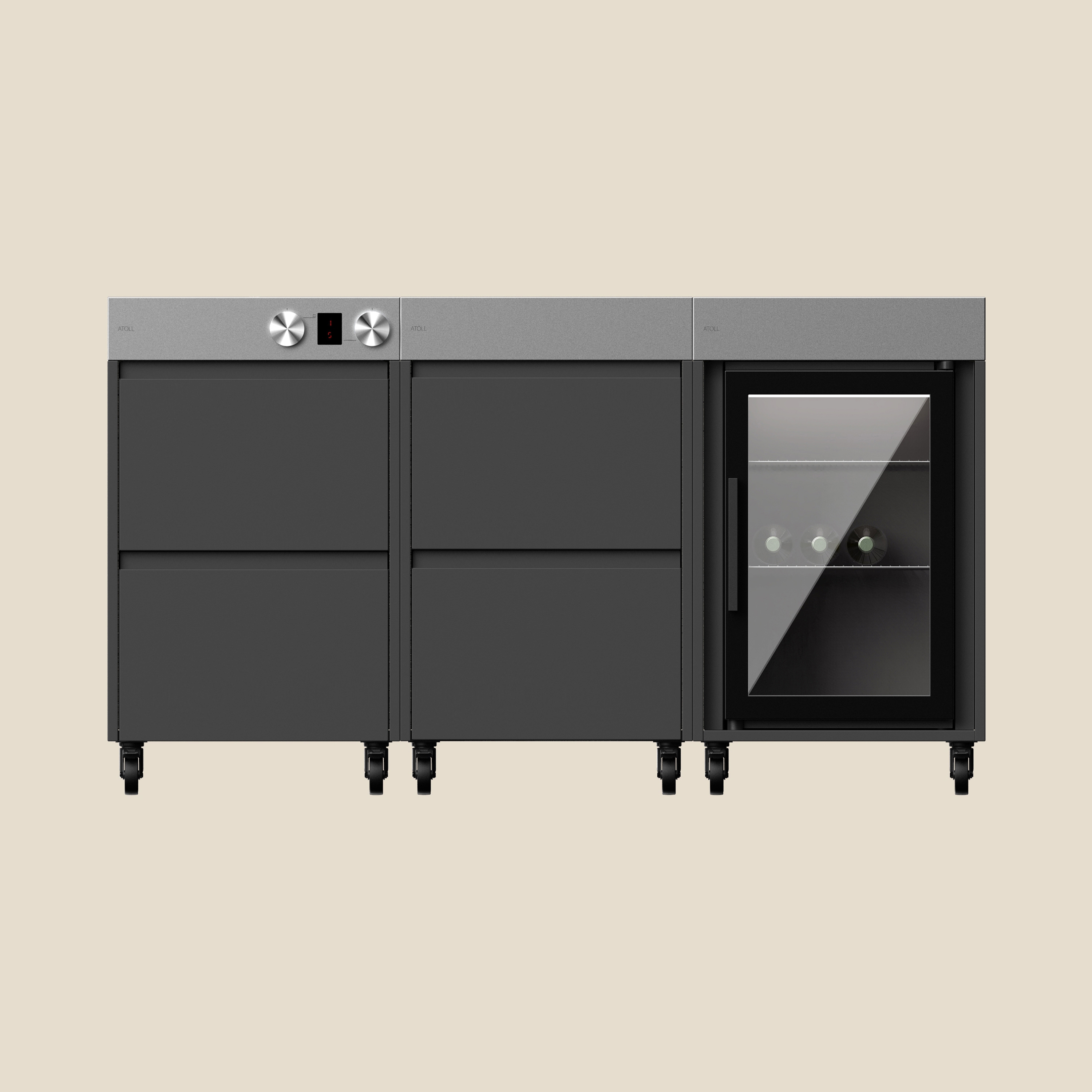Mostra il prodotto RIMO LOVER cucina all'aperto bundle | slate | Cook + Cool + Store del produttore ATOLL