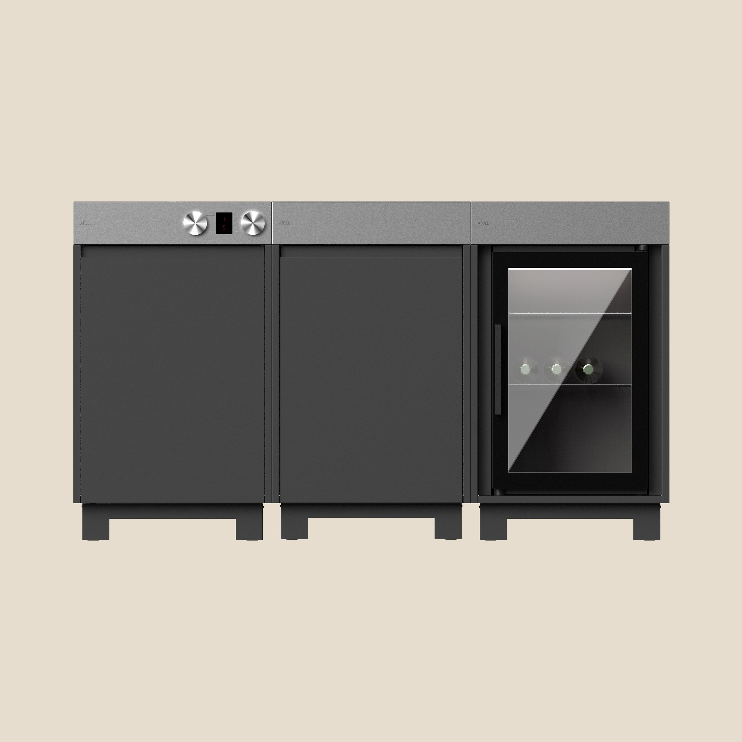 RIMO LOVER cucina all'aperto bundle | slate | Cook + Cool + Store