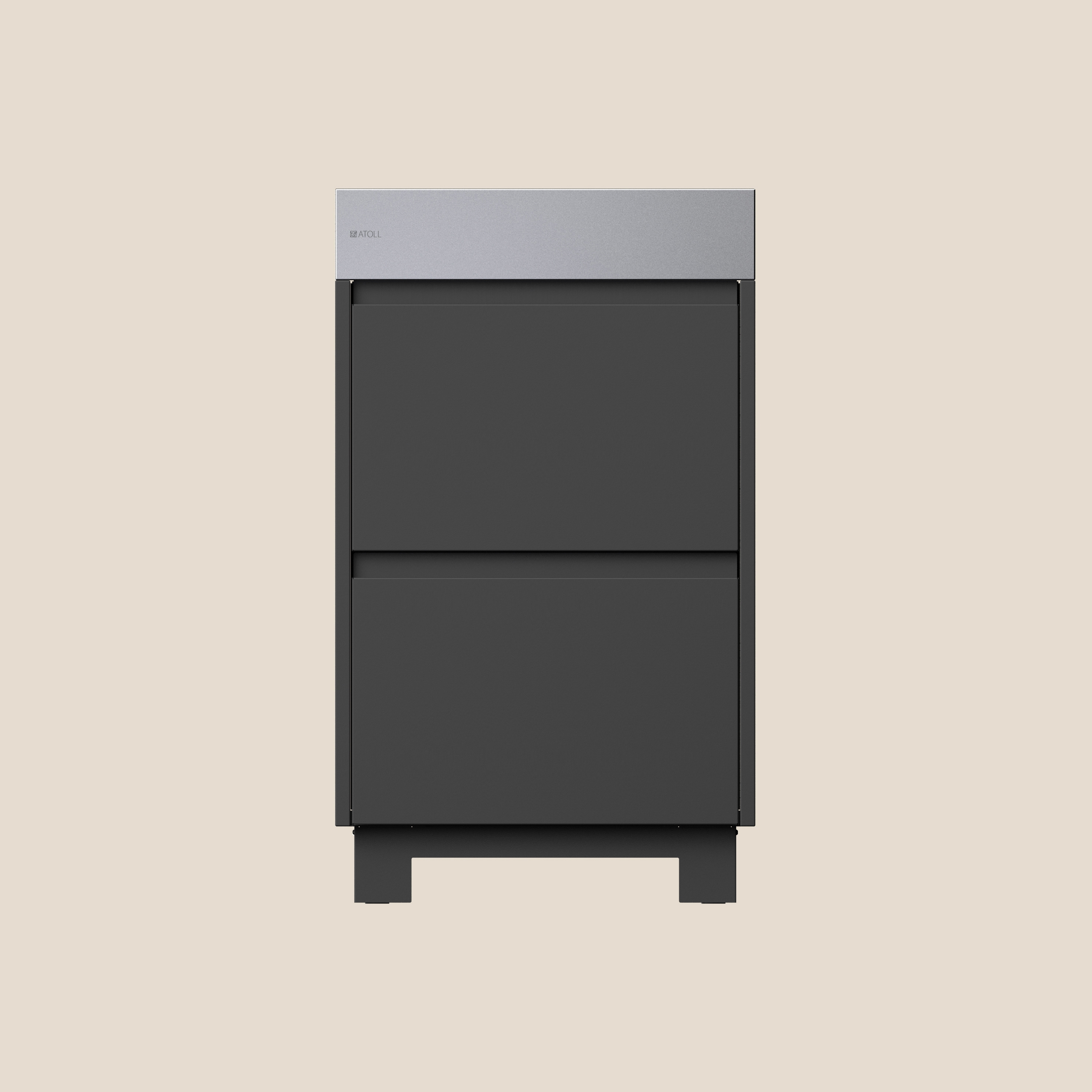 RIMO STORE Outdoor-Küche | slate grey | mit Schubladen | mit Beinen